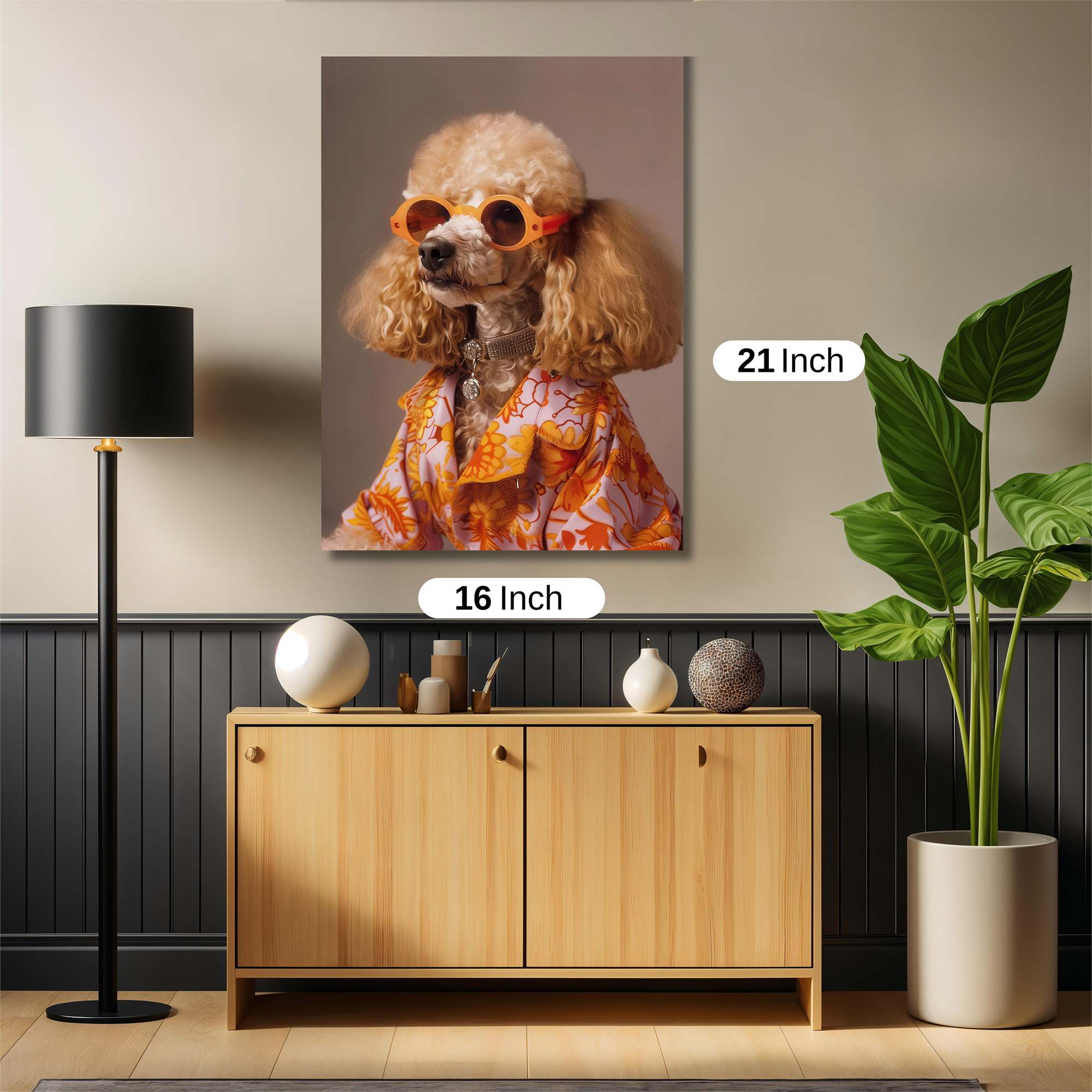 Poodle Party Safe Wall Magnetic / M