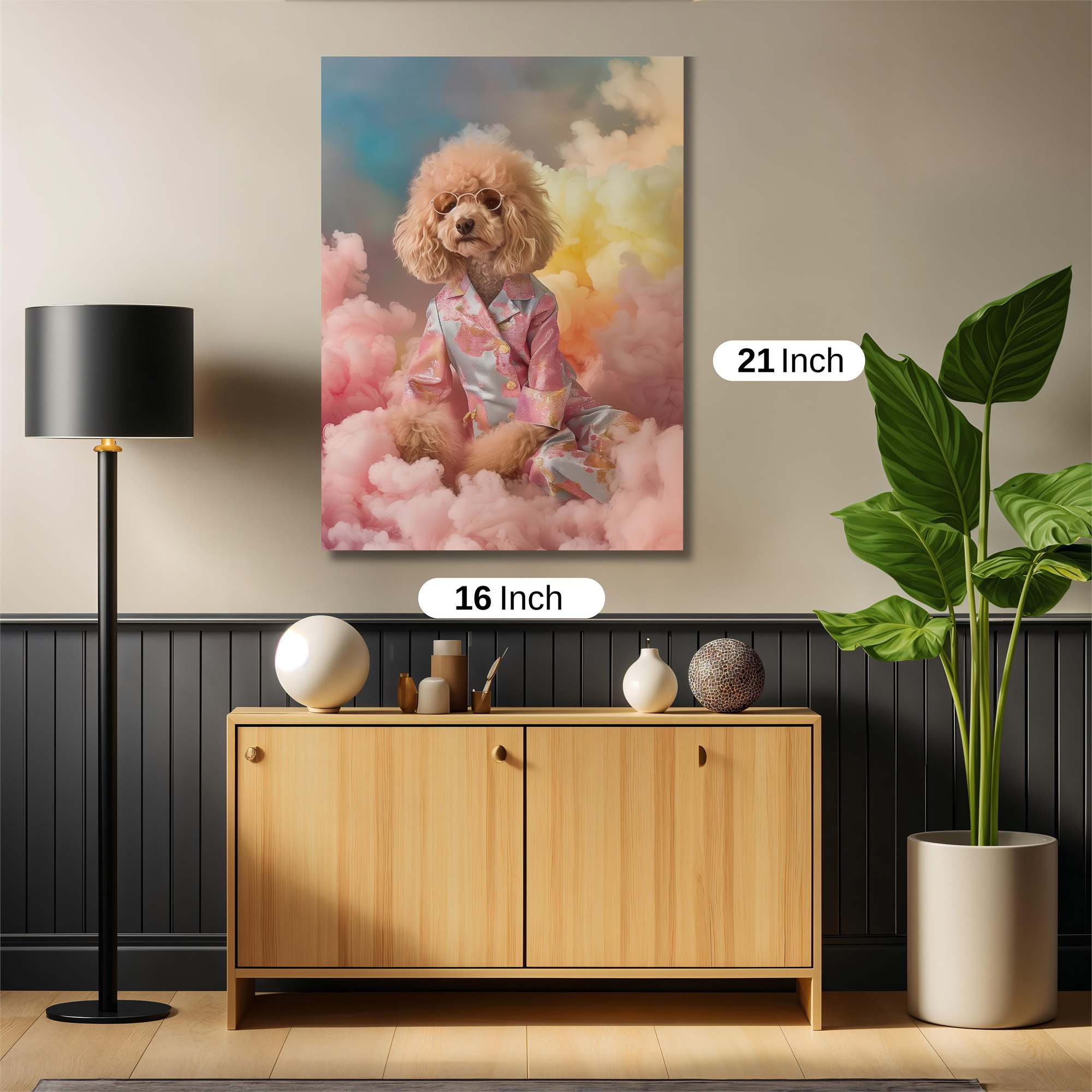 Poodle Dreamscape Safe Wall Magnetic / M