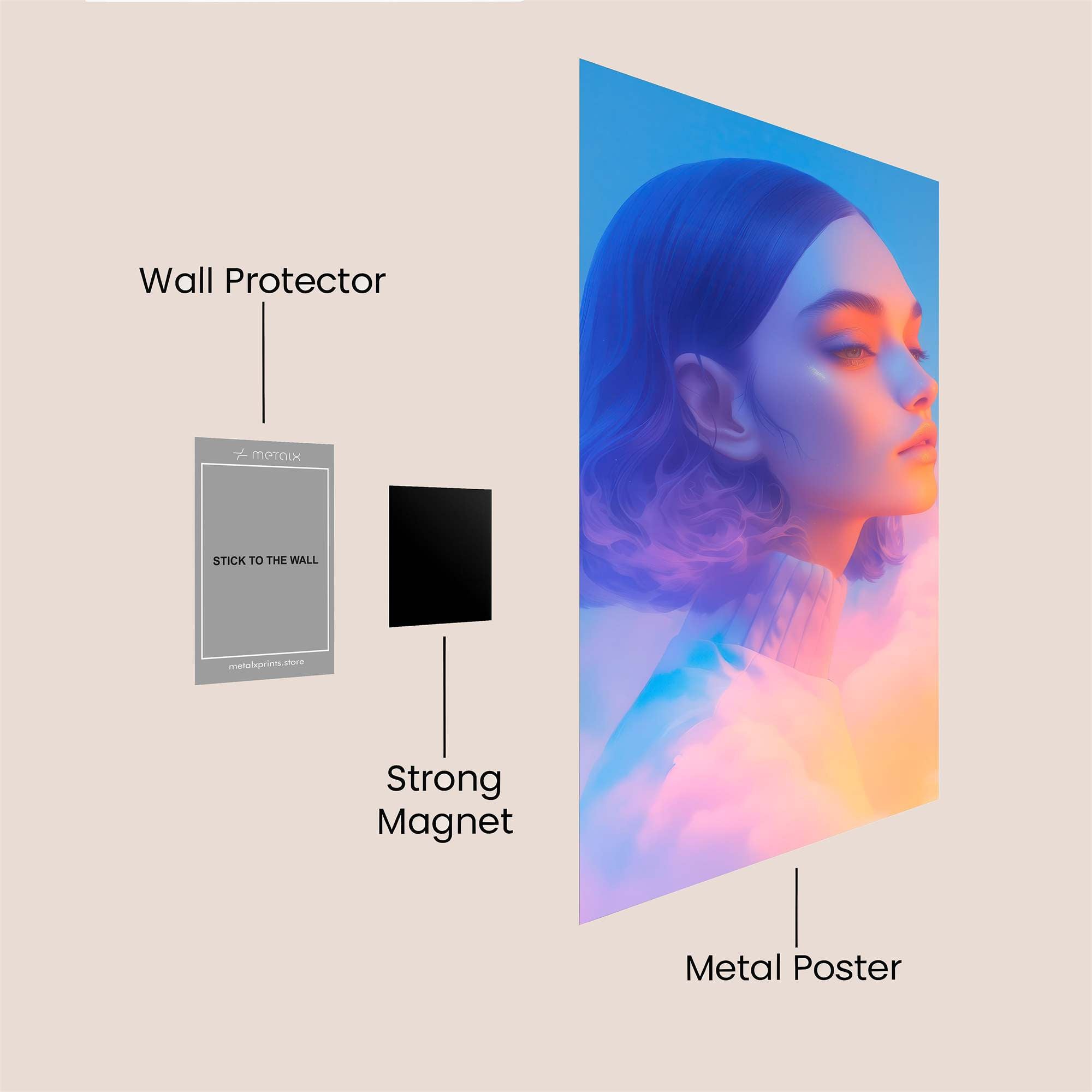 Dreamy Serenity Safe Wall Magnetic / M