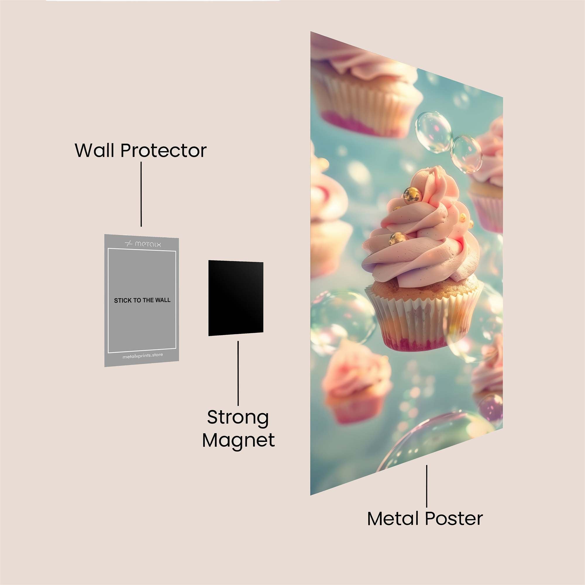 Cupcake Dream Safe Wall Magnetic / M