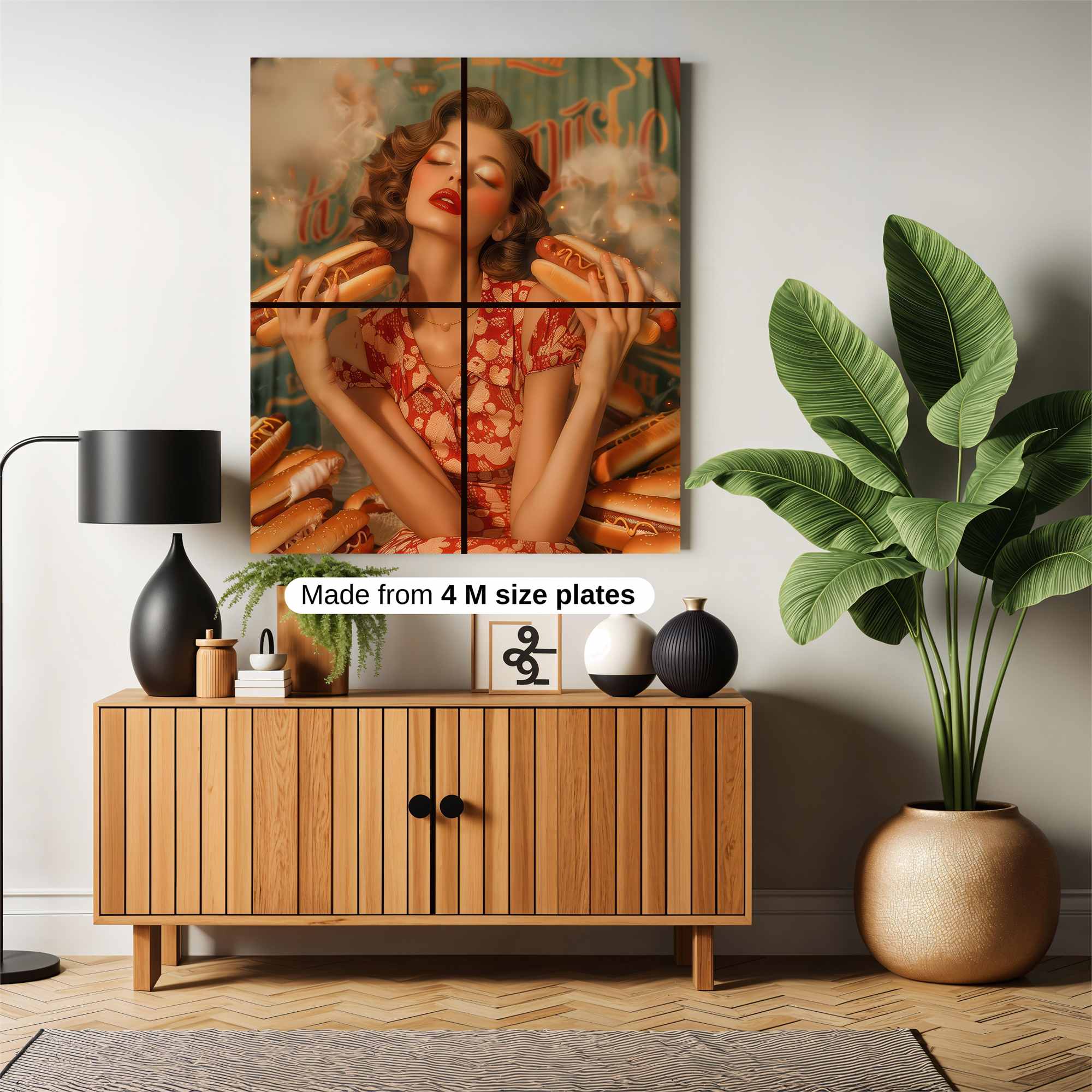 Hotdog Hysteria Safe Wall Magnetic / M