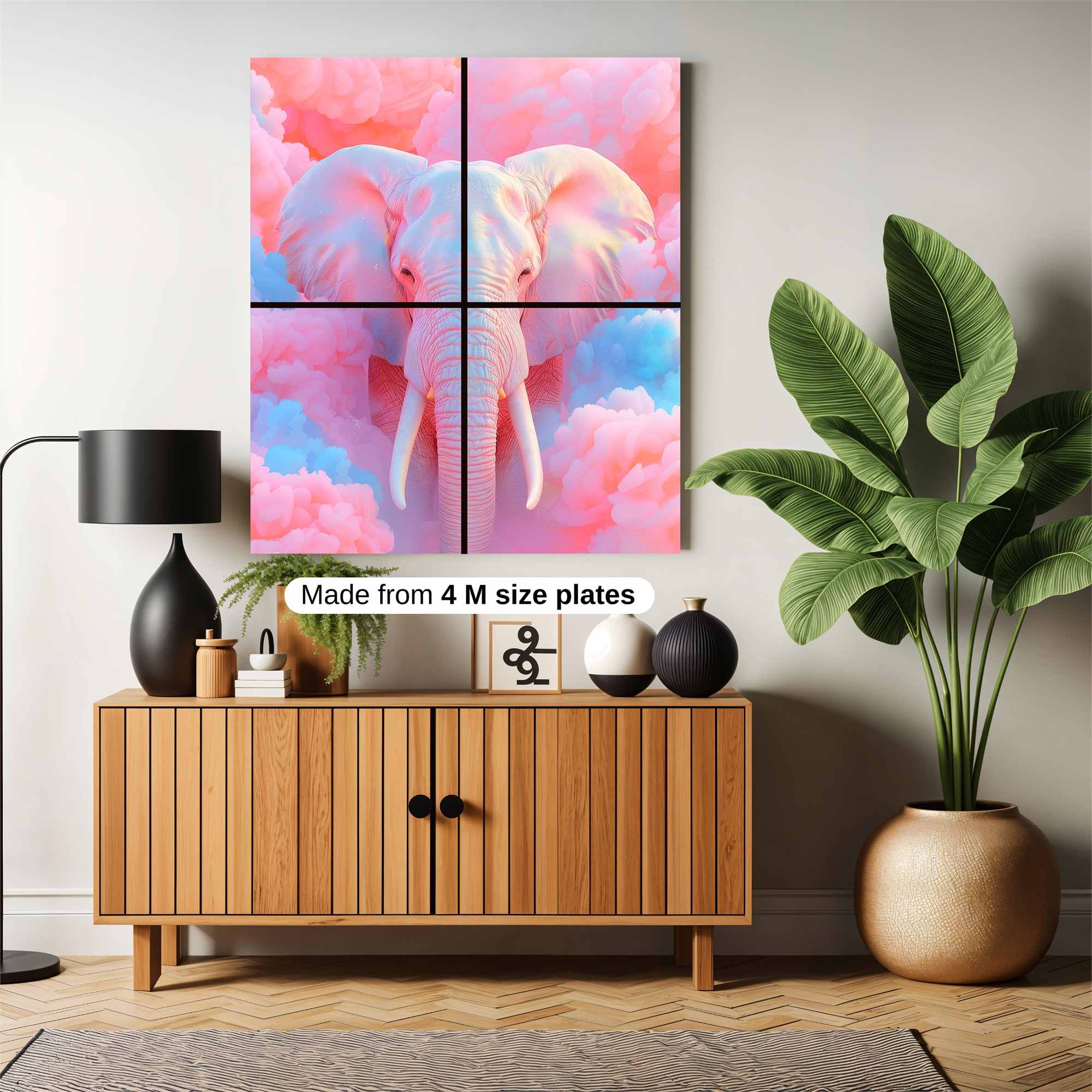 Elephant Dreamscape Safe Wall Magnetic / M