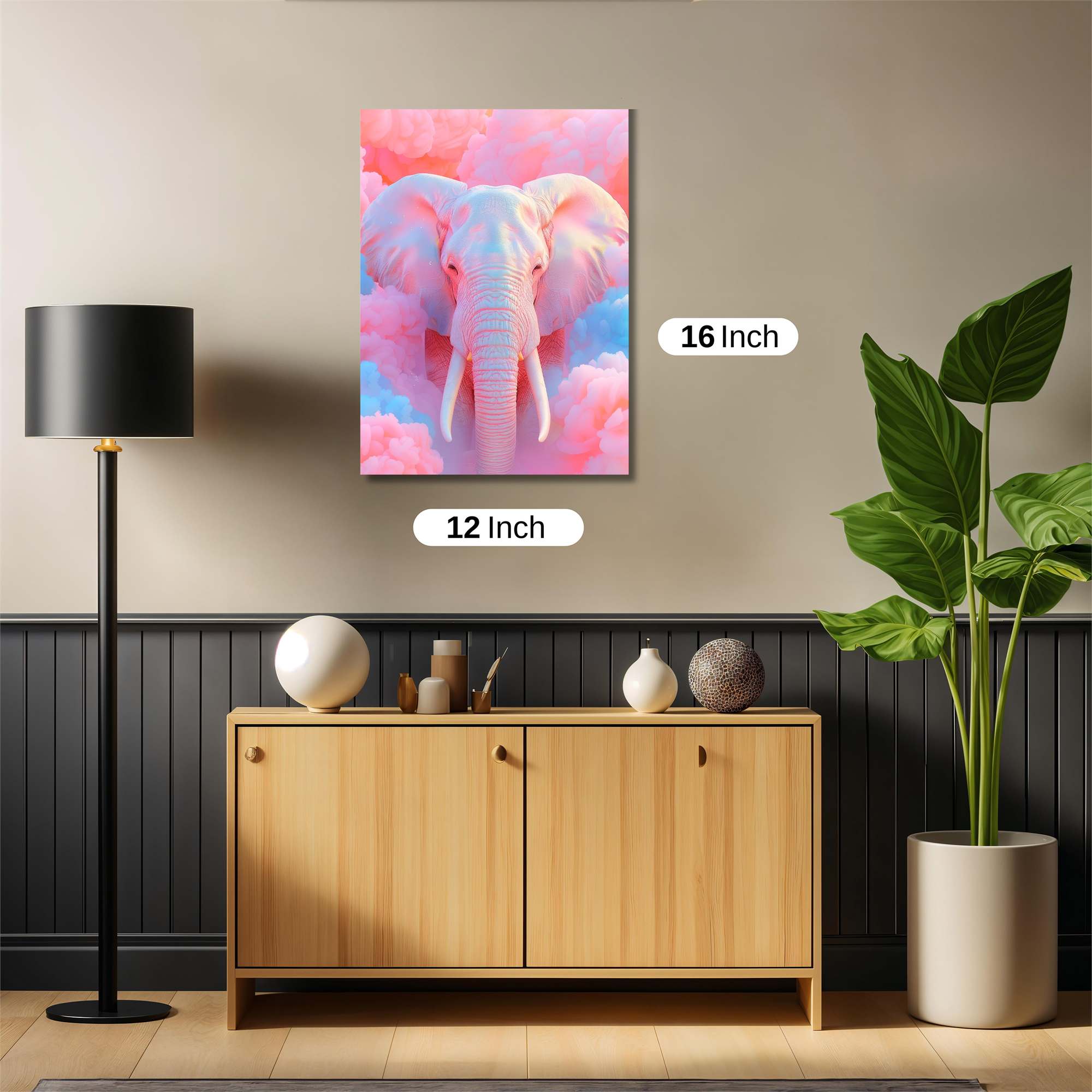 Elephant Dreamscape Safe Wall Magnetic / M