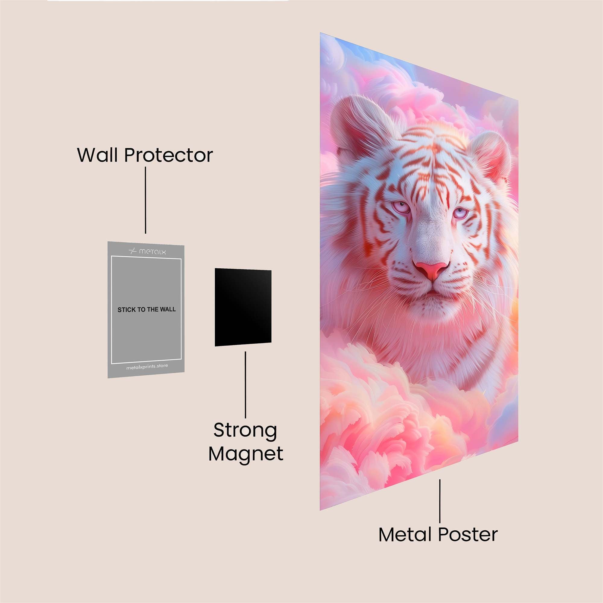 Tiger Dream Safe Wall Magnetic / M