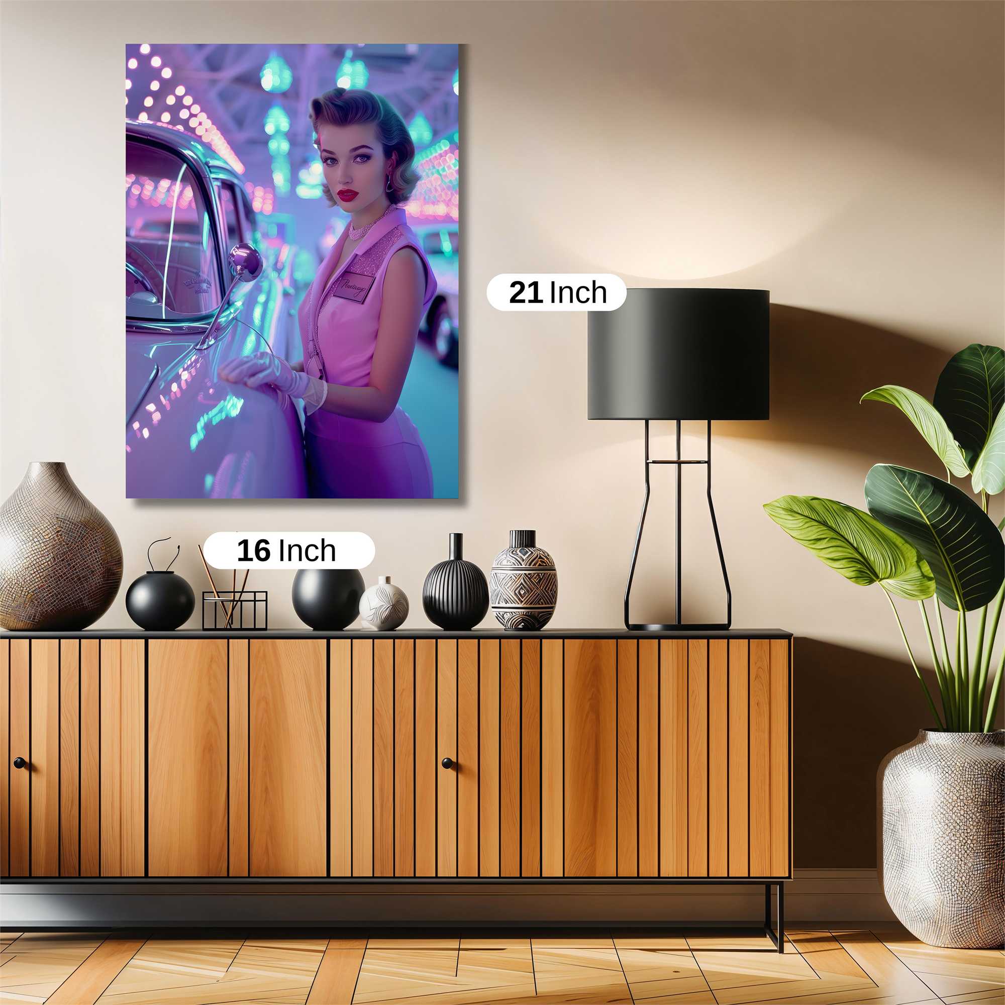 Neon Elegance Safe Wall Magnetic / M