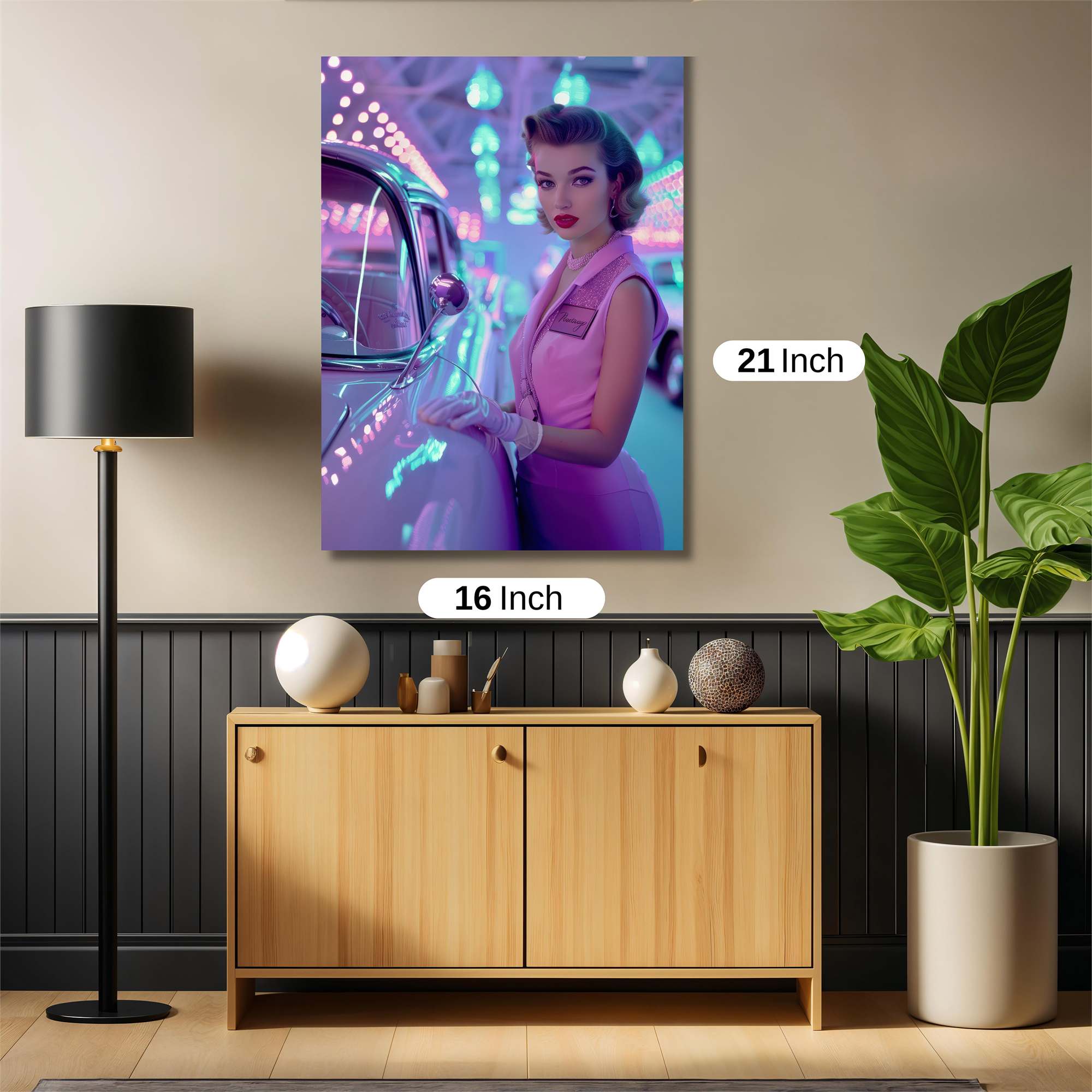 Neon Elegance Safe Wall Magnetic / M