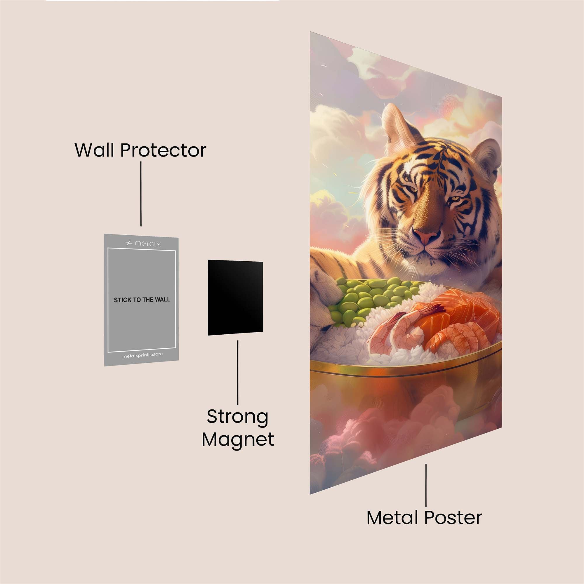 Tiger Dream Safe Wall Magnetic / M