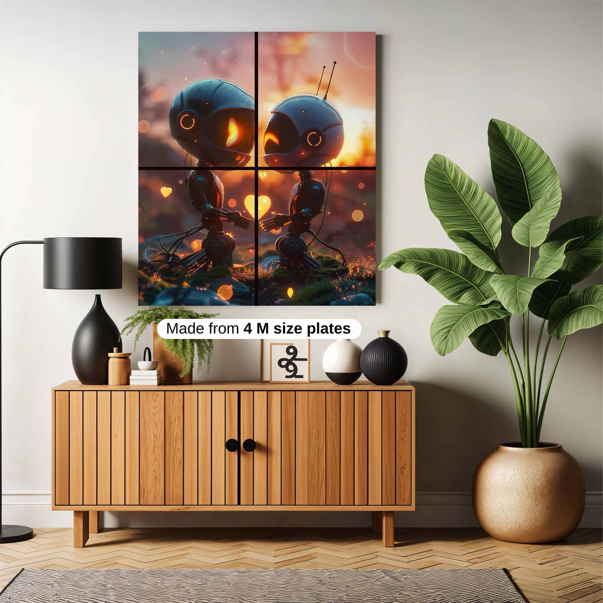 Robots Enamored Safe Wall Magnetic / M