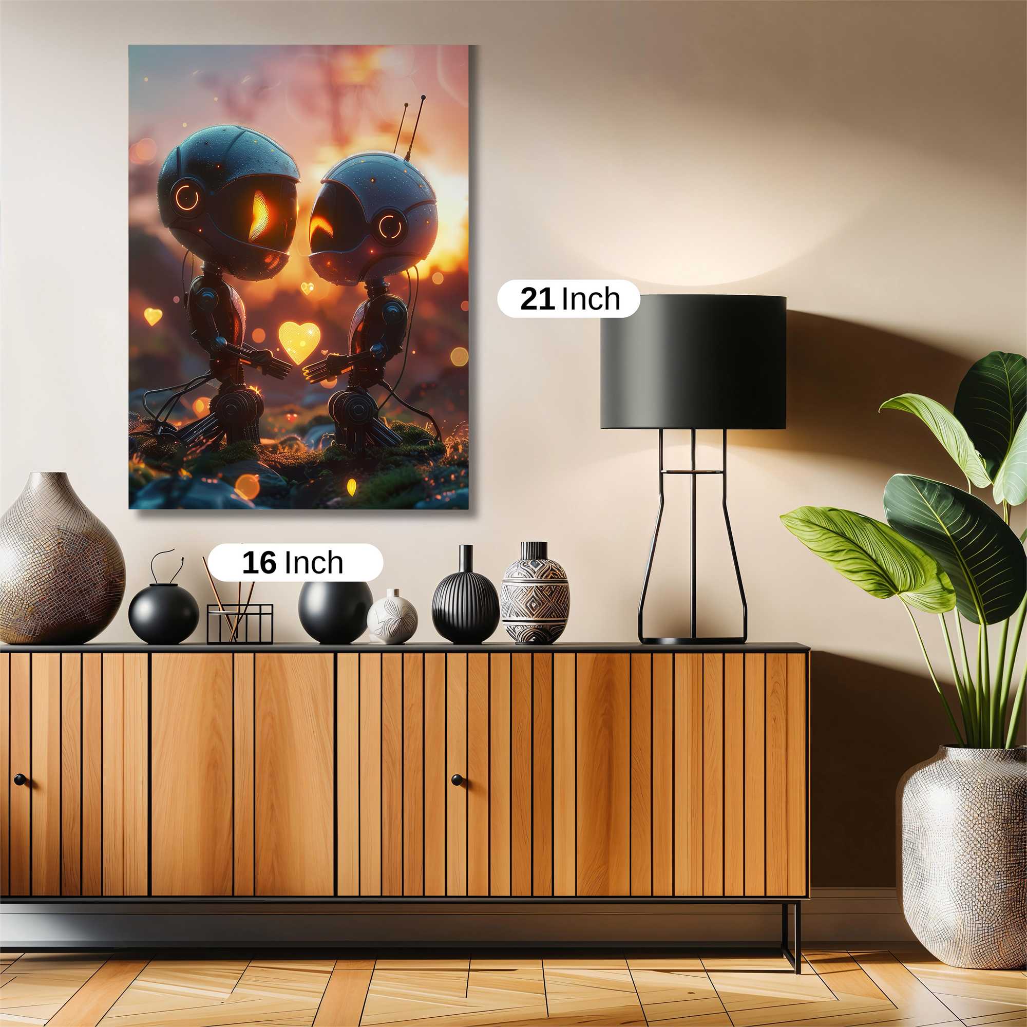 Robots Enamored Safe Wall Magnetic / M