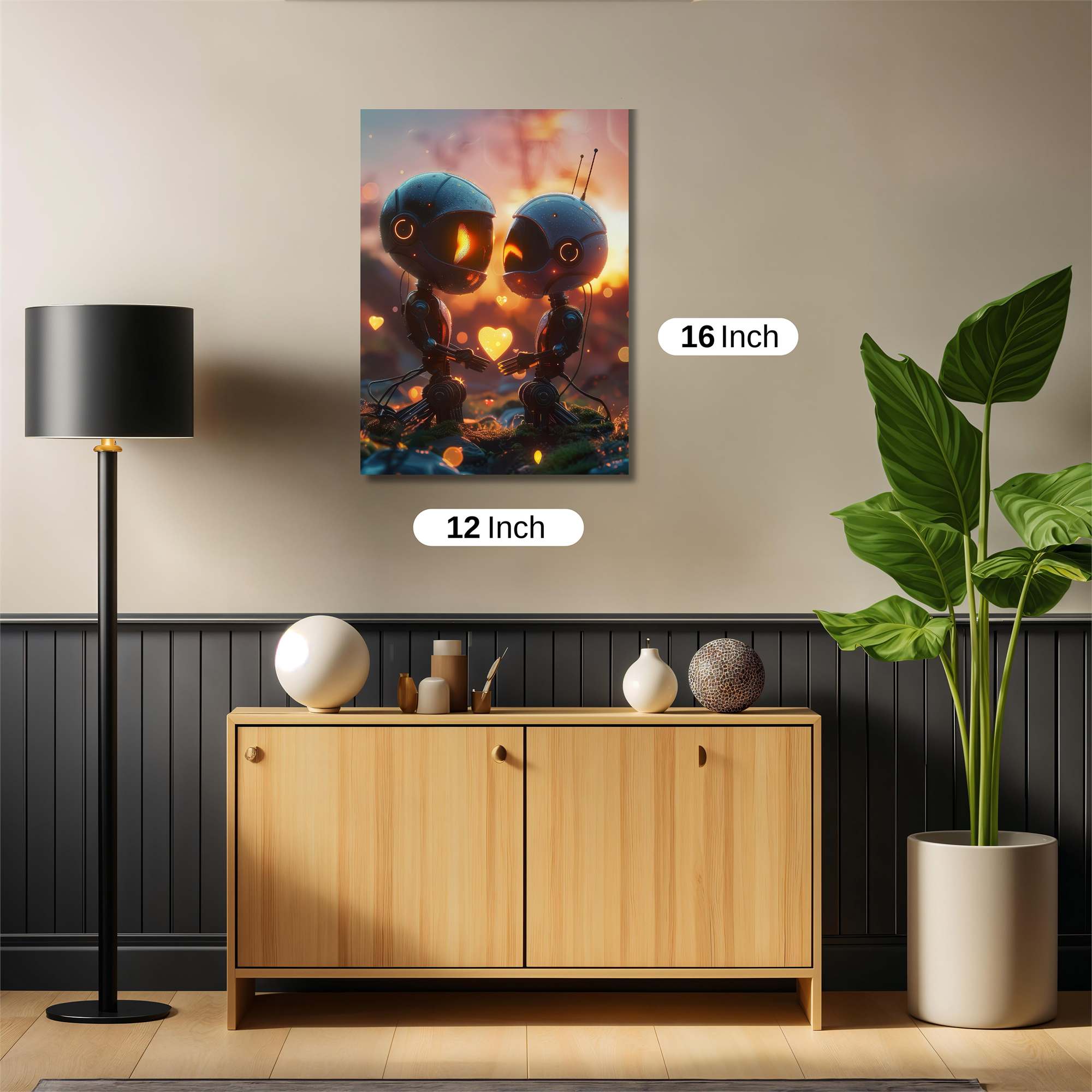 Robots Enamored Safe Wall Magnetic / M