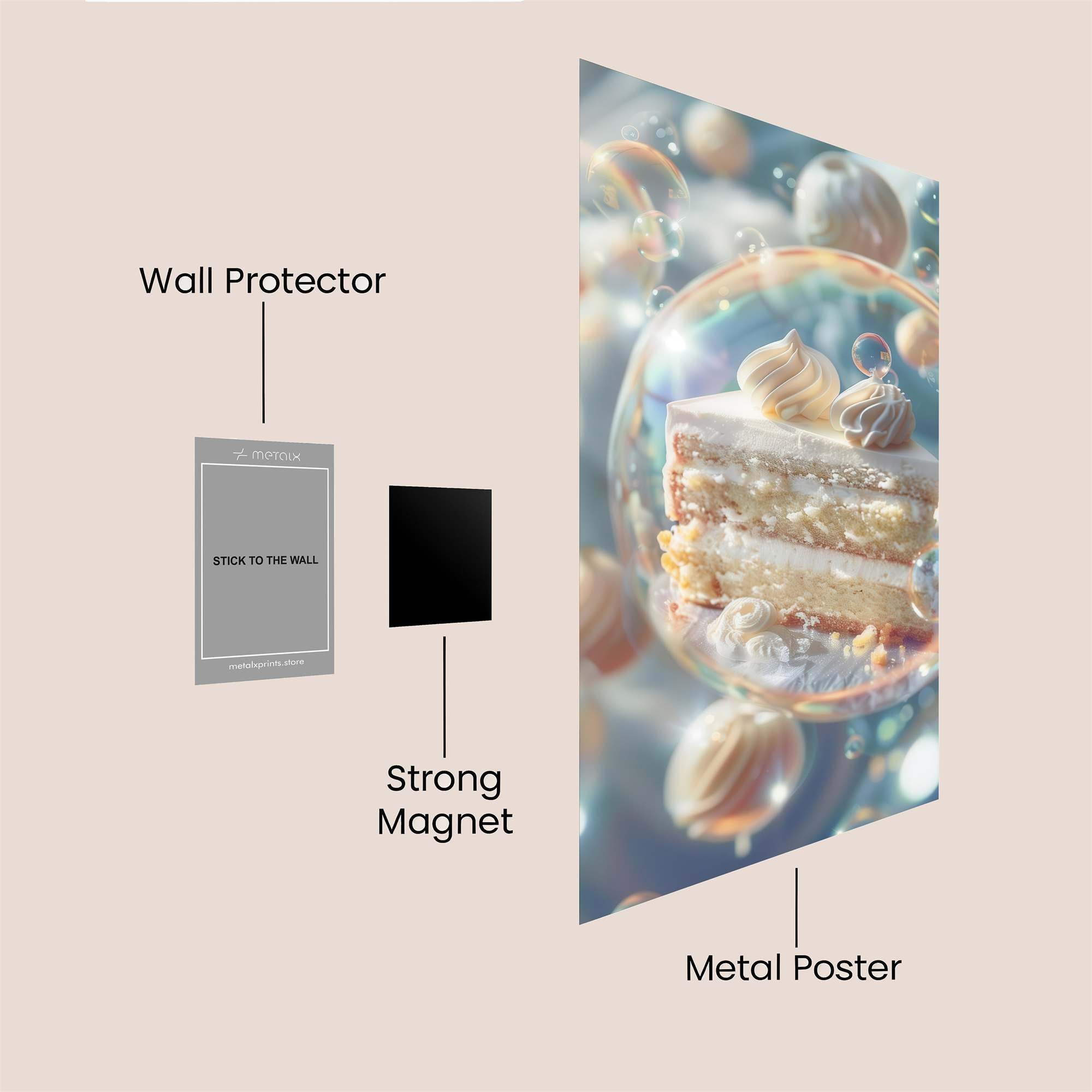 Cake Dreamscape Safe Wall Magnetic / M