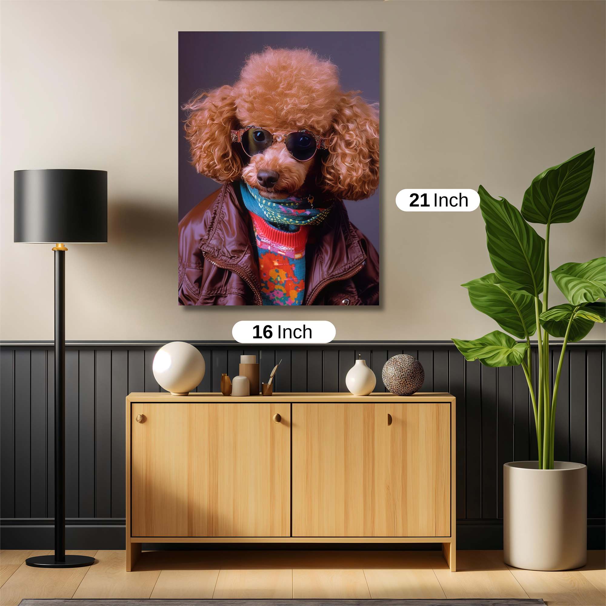 Poodle Rebel Safe Wall Magnetic / M
