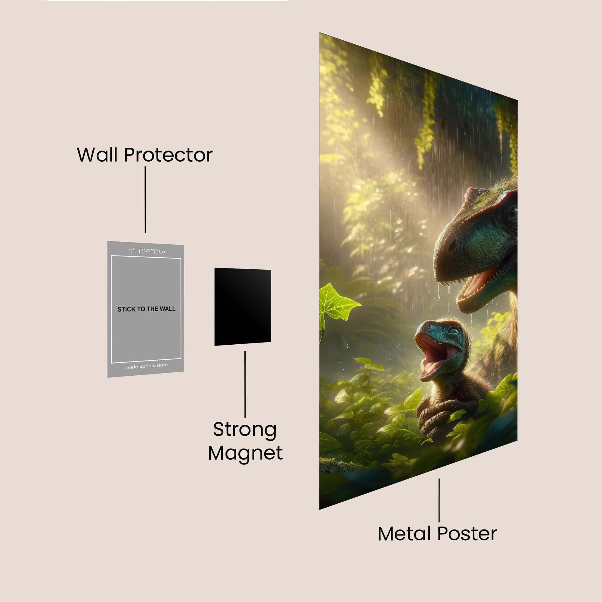 Dino Serenity Safe Wall Magnetic / M