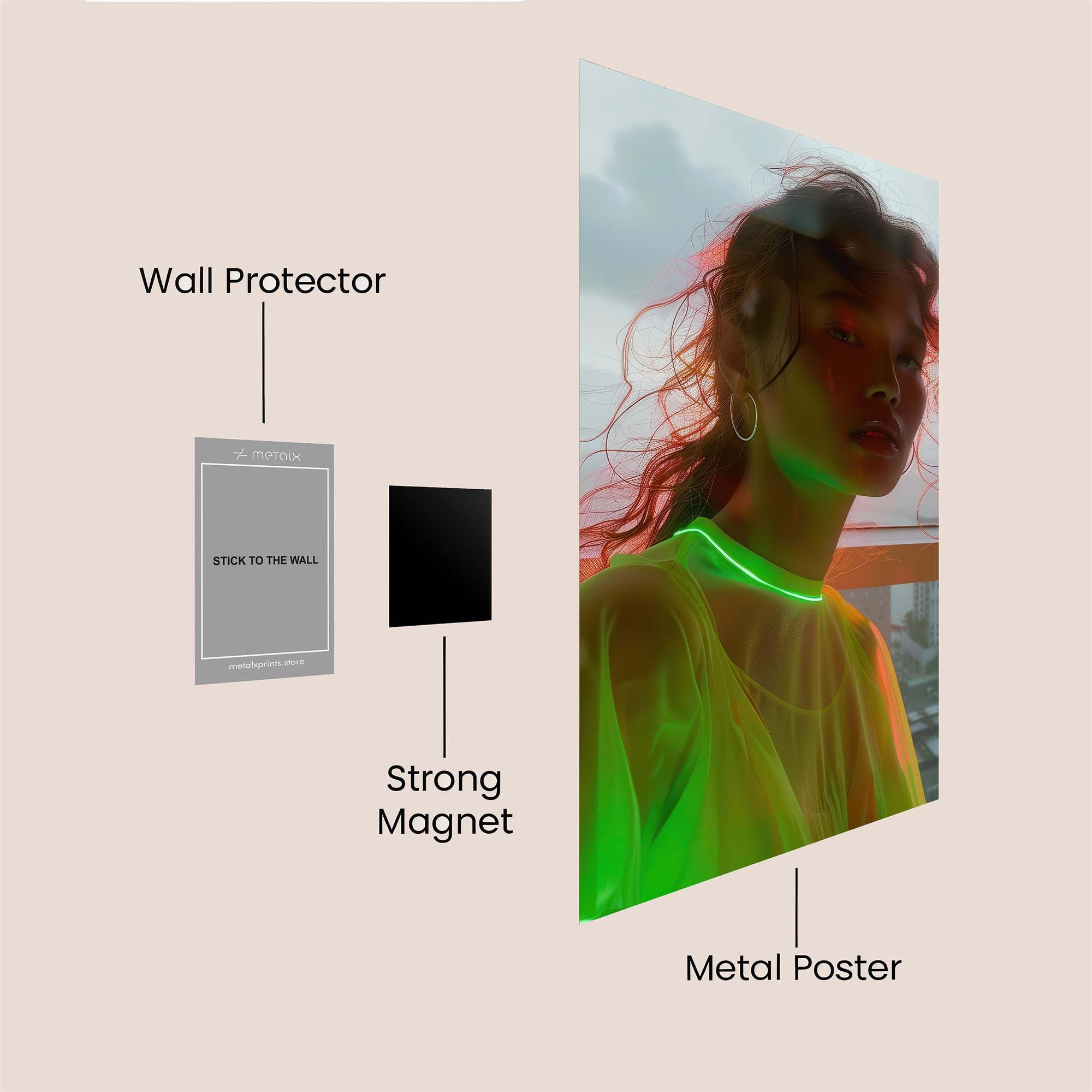 Neon Dream Safe Wall Magnetic / M