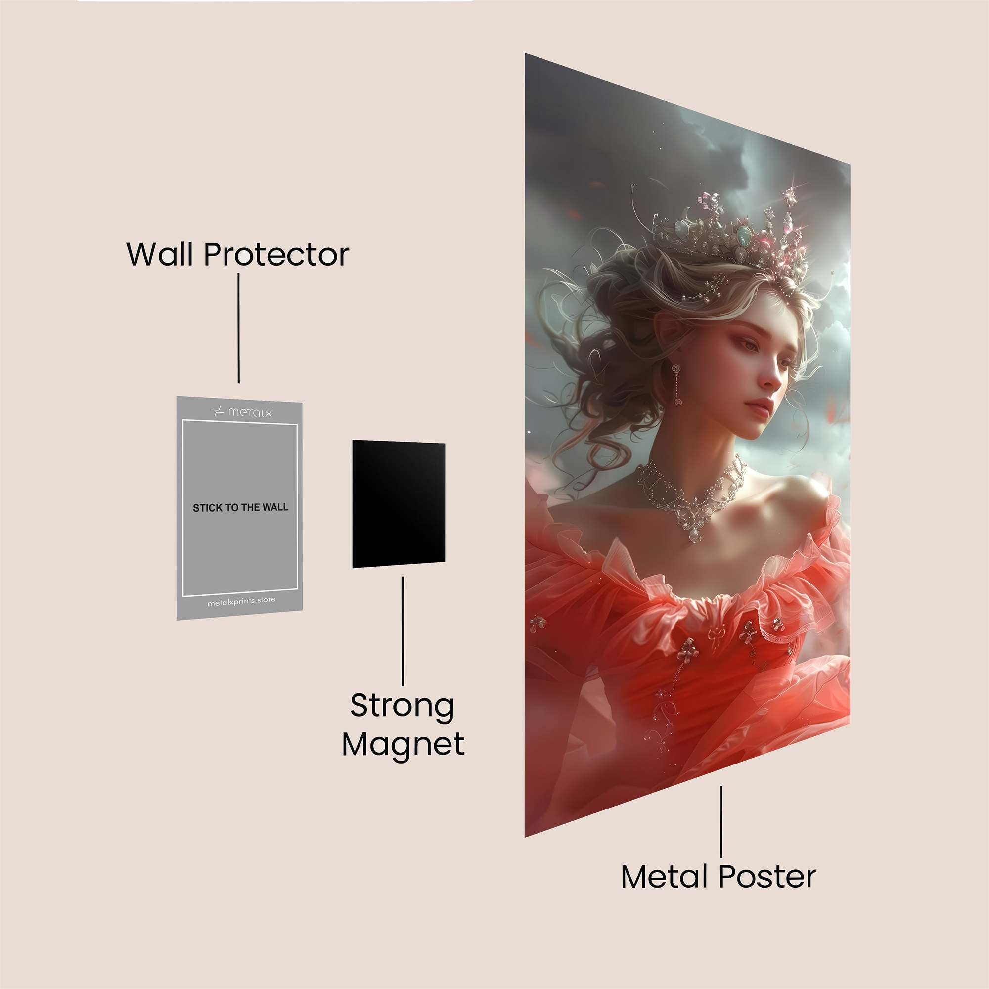 Princess Serene Safe Wall Magnetic / M