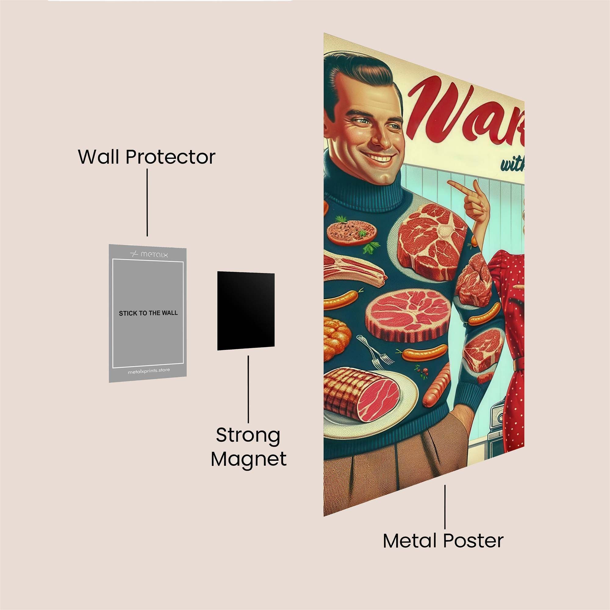 MeatSweater Safe Wall Magnetic / M