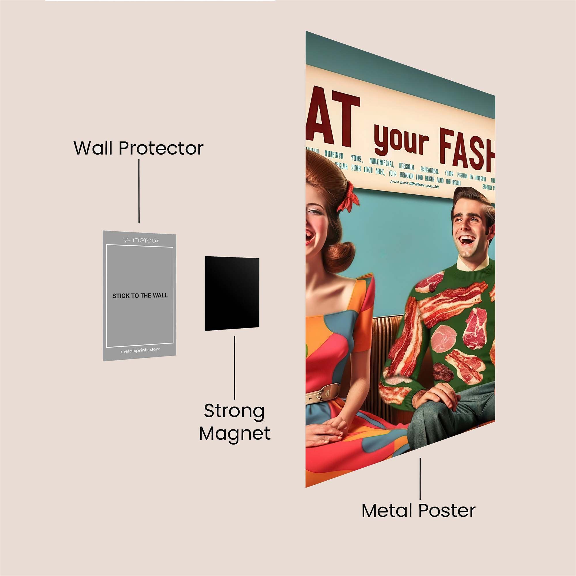 Fashion Feast Safe Wall Magnetic / M