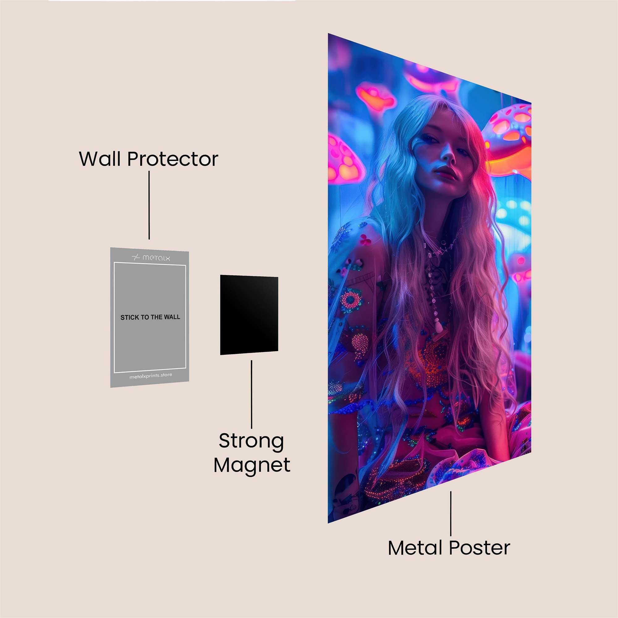 Feline Serenity Safe Wall Magnetic / M