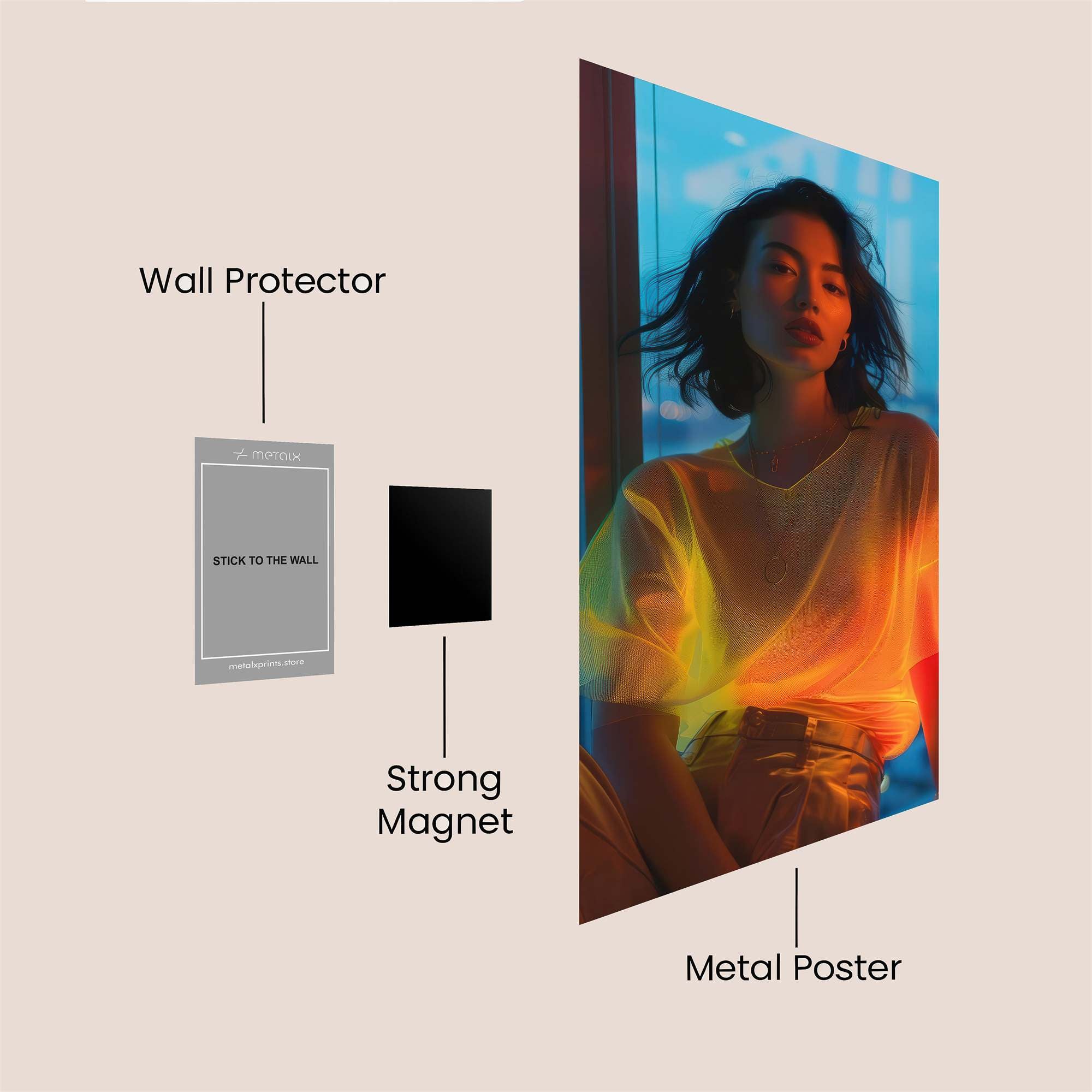 City Glow Safe Wall Magnetic / M