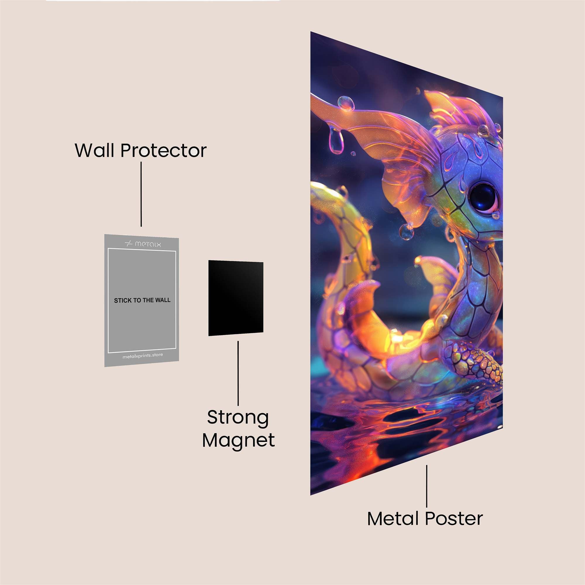 AquaWhimsy Safe Wall Magnetic / M