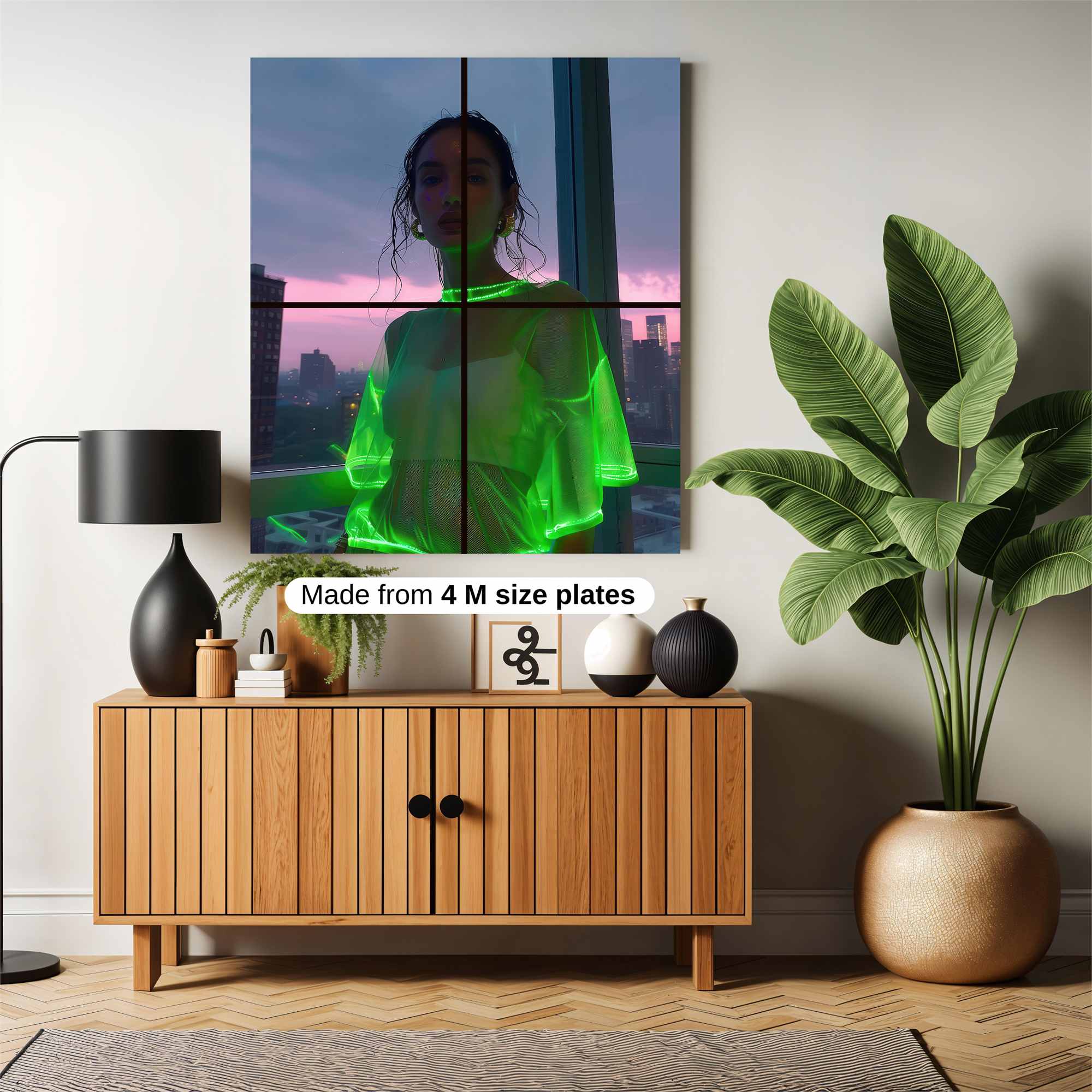 Neon Serenity Safe Wall Magnetic / M