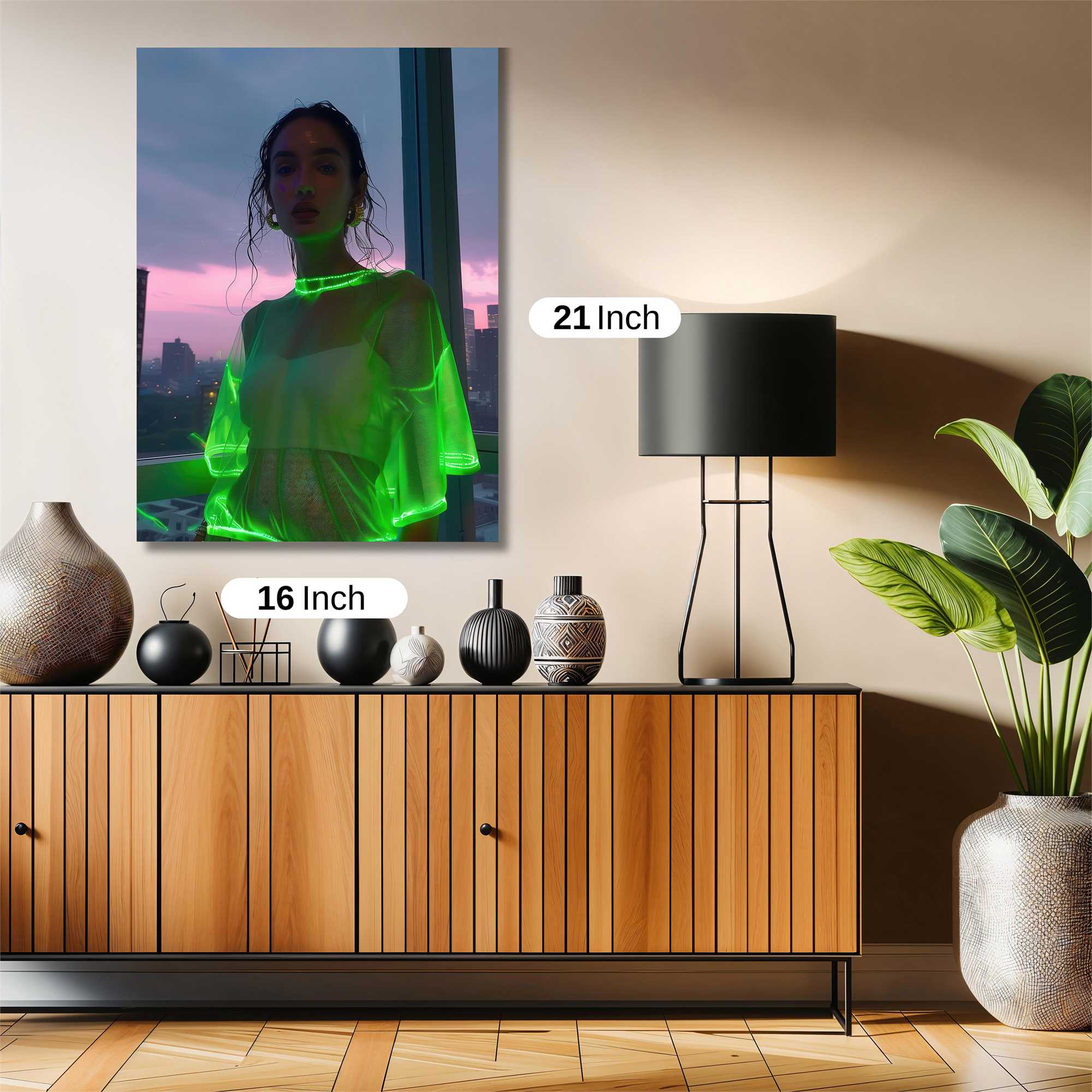 Neon Serenity Safe Wall Magnetic / M