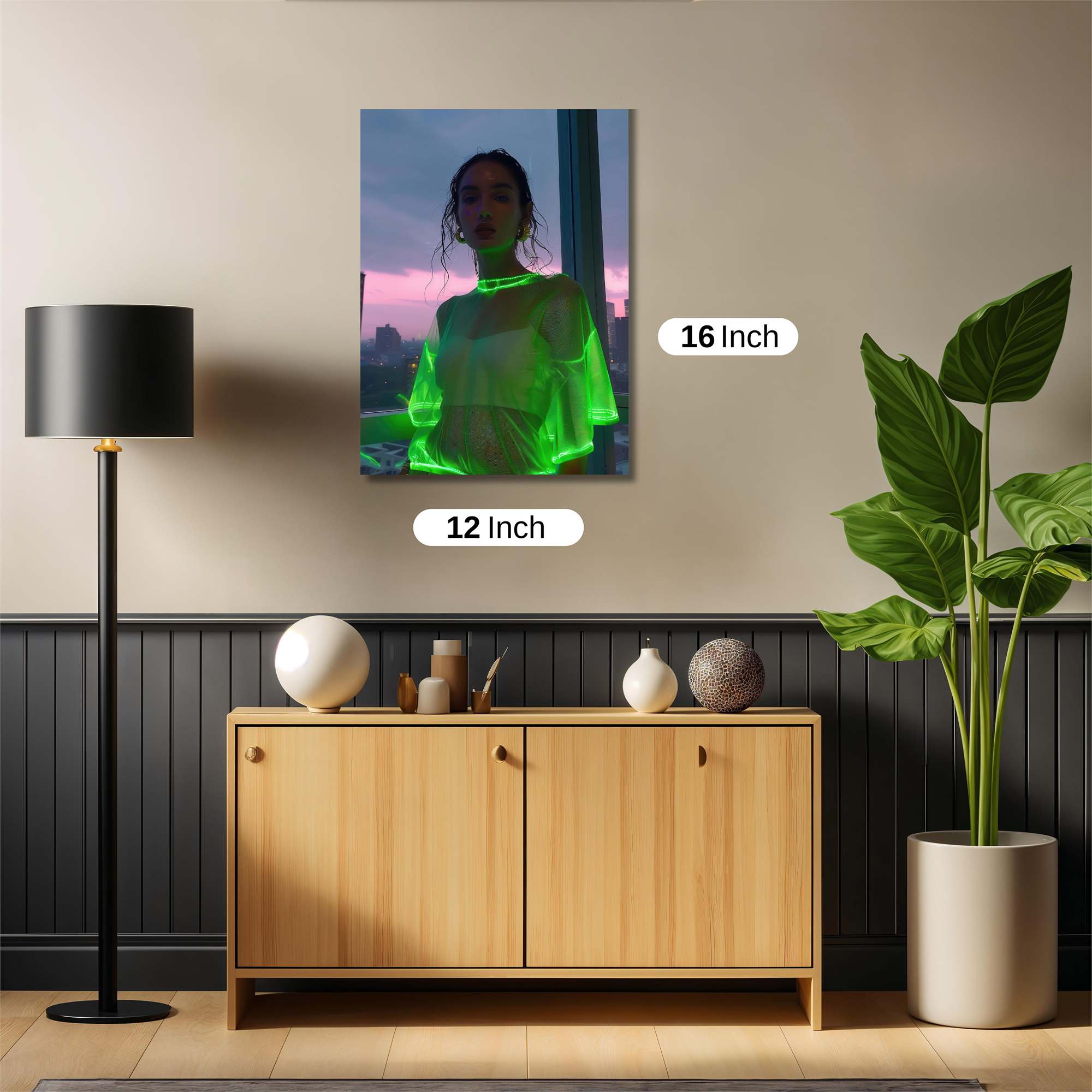 Neon Serenity Safe Wall Magnetic / M