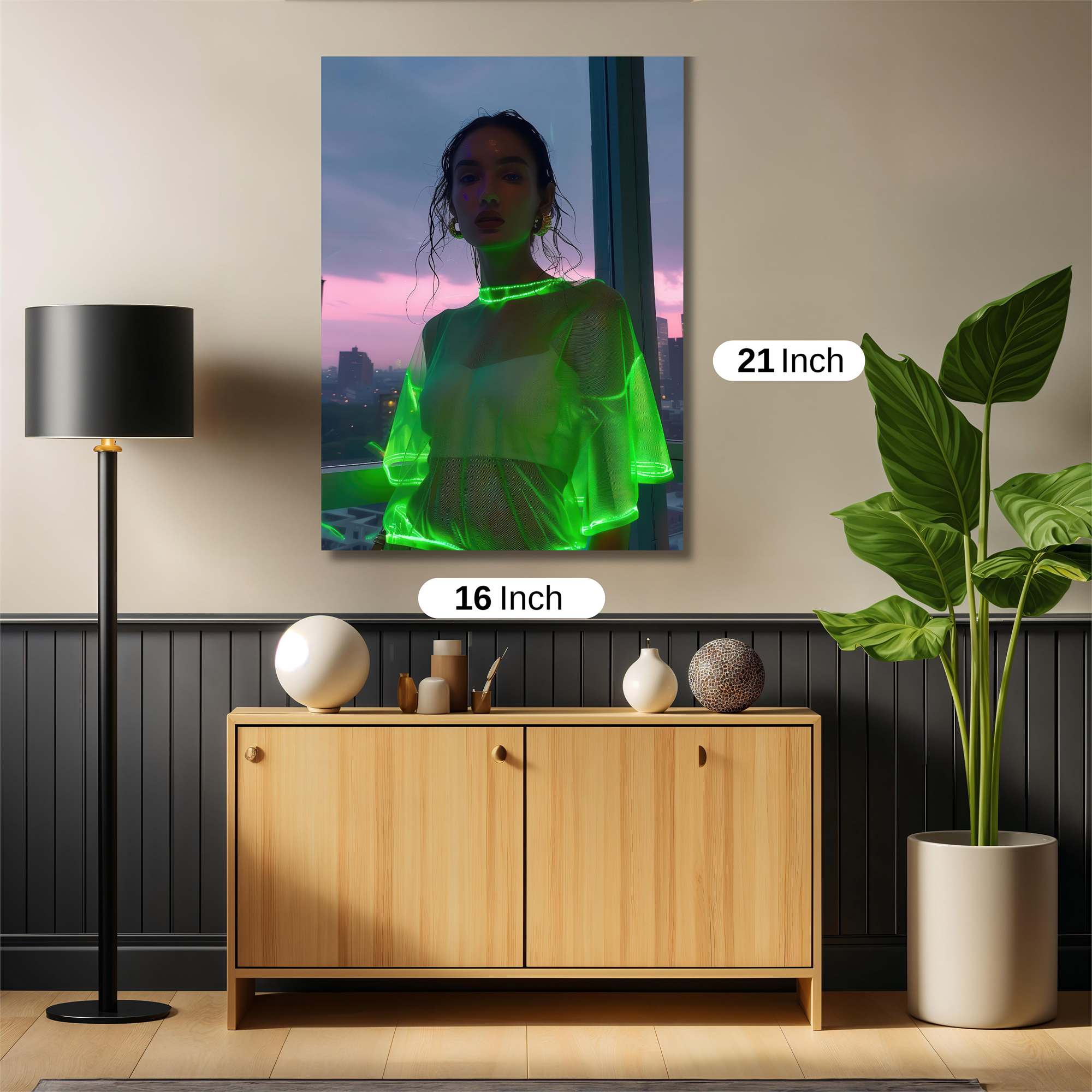 Neon Serenity Safe Wall Magnetic / M