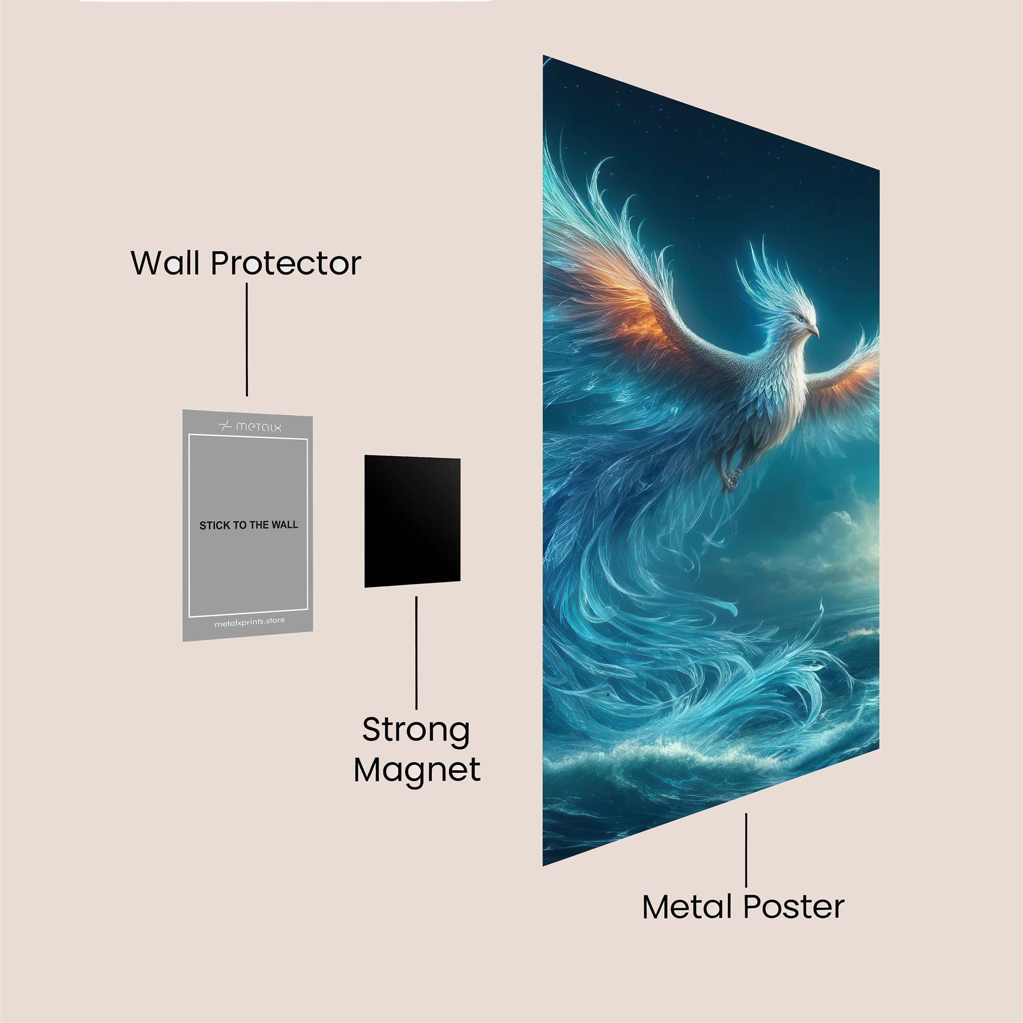 Phoenix Serenity Safe Wall Magnetic / M