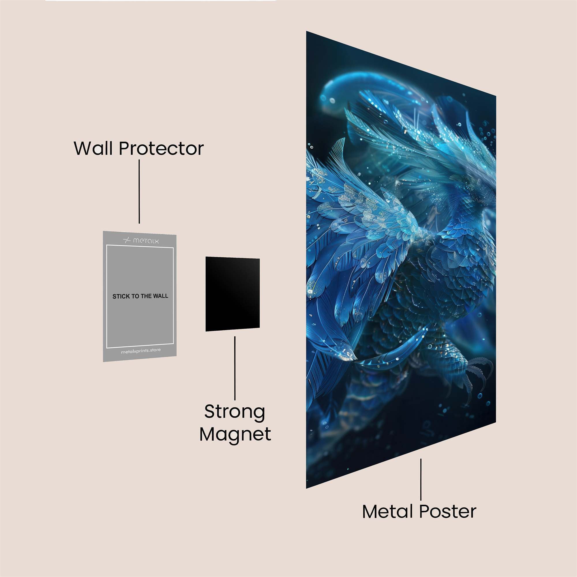 Phoenix Enchantment Safe Wall Magnetic / M