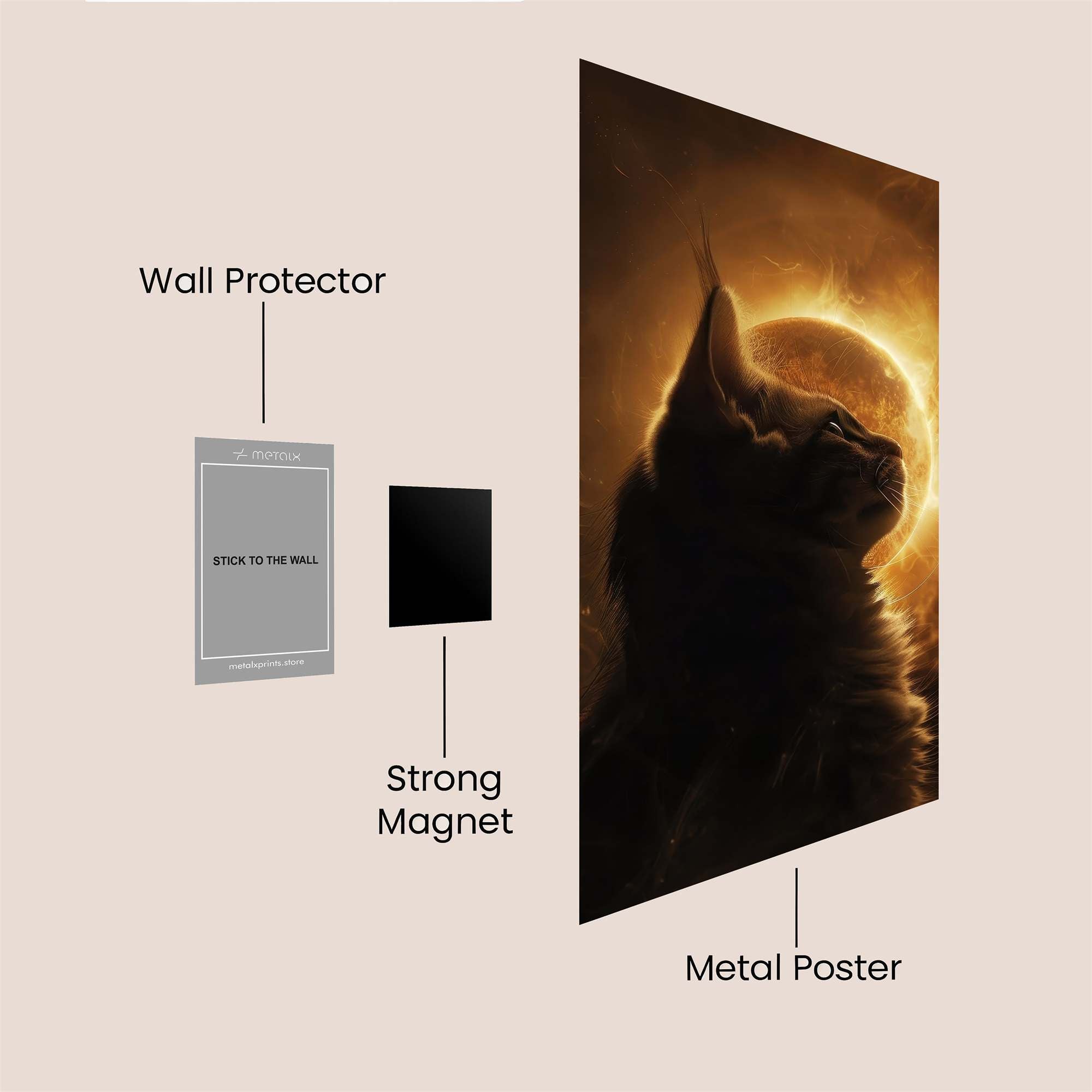 Cat Radiance Safe Wall Magnetic / M