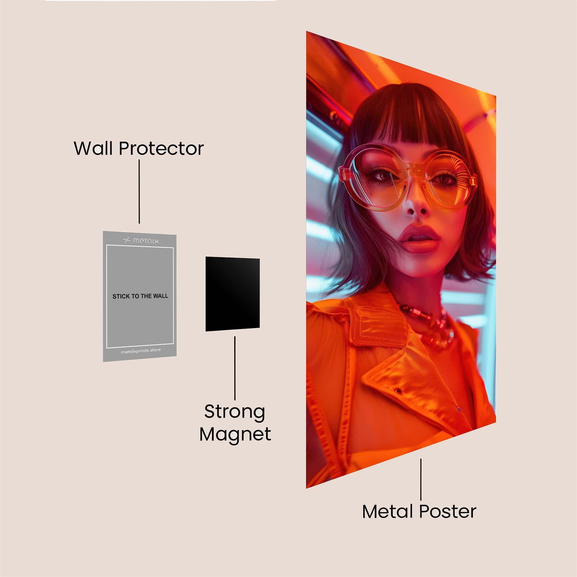 Neon Muse Safe Wall Magnetic / M