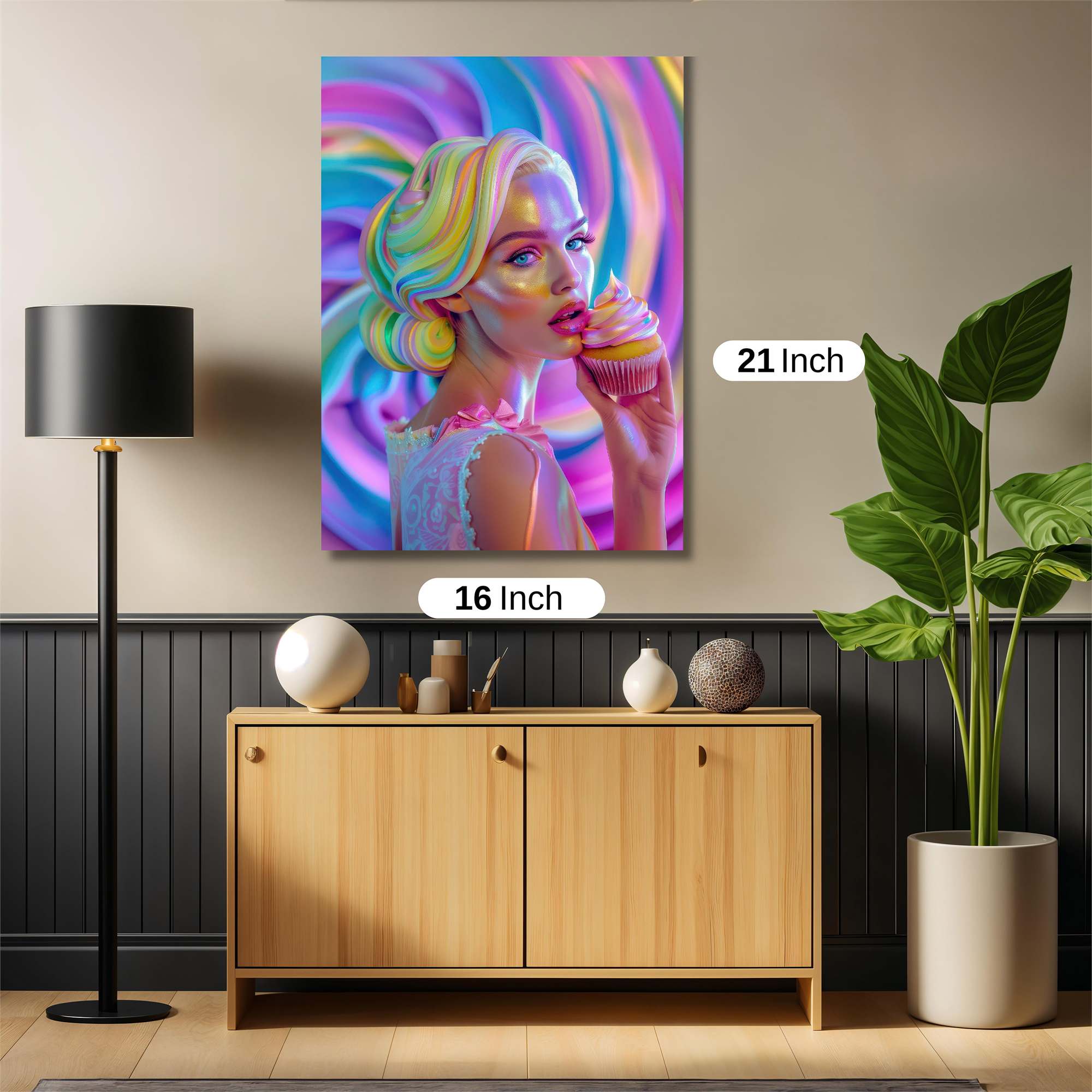 Rainbow Whimsy Safe Wall Magnetic / M