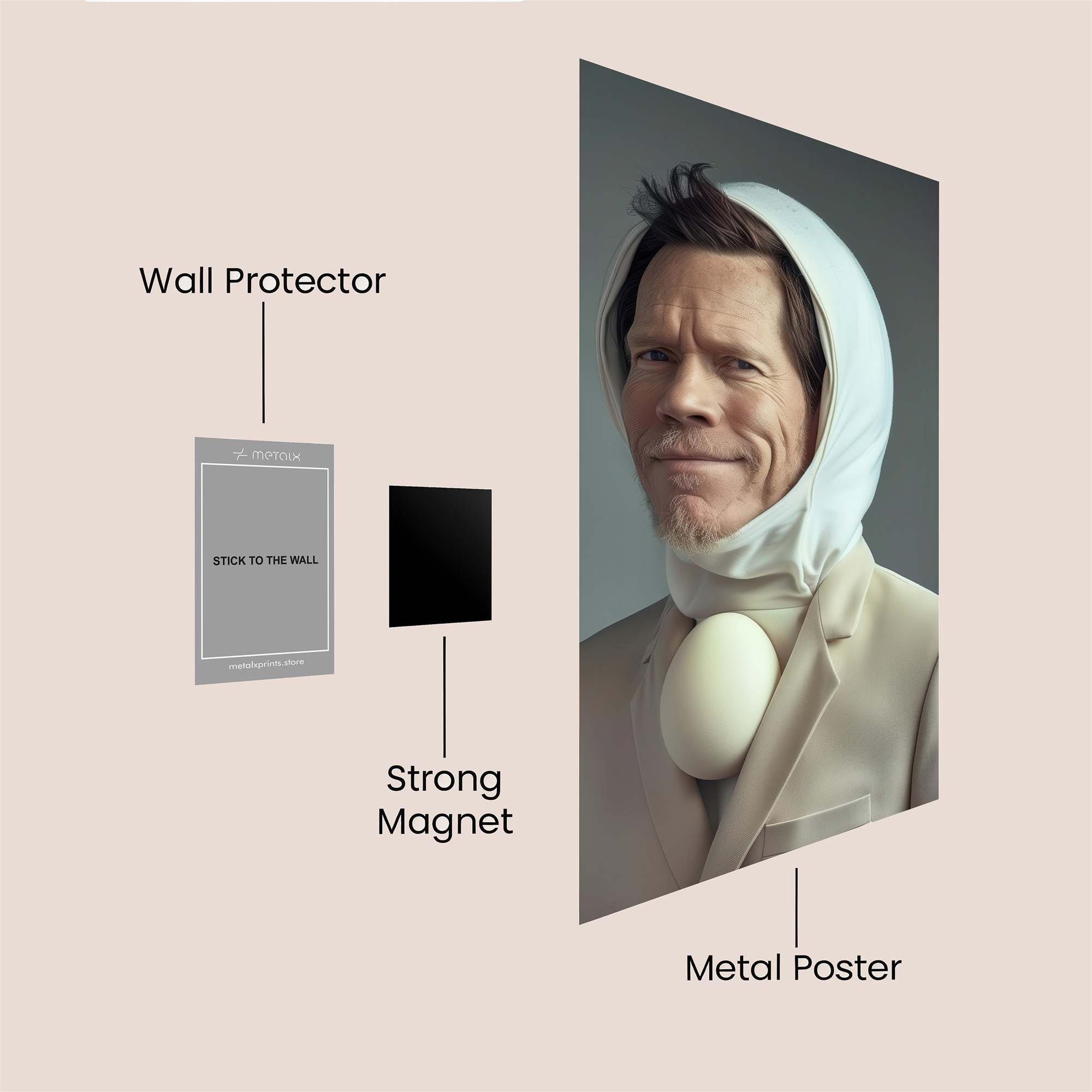 Egg Eccentric Safe Wall Magnetic / M