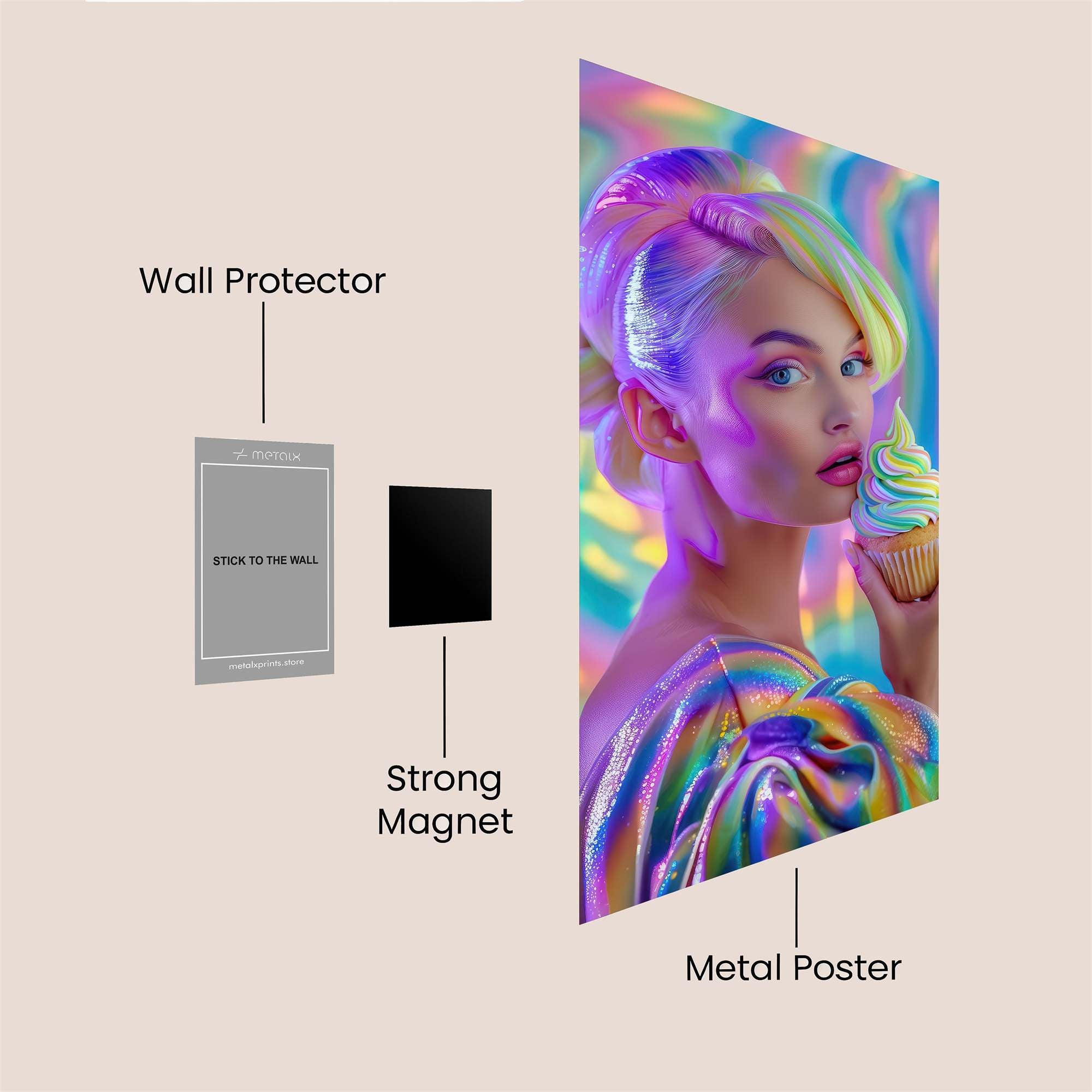 Neon Delight Safe Wall Magnetic / M