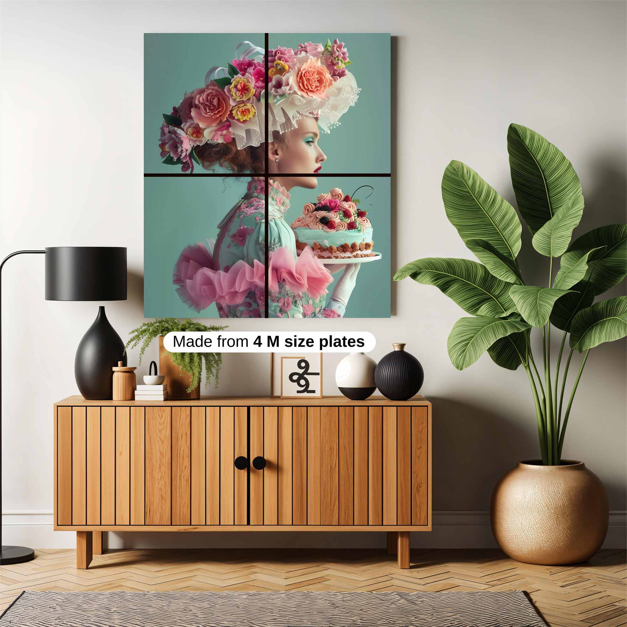 Floral Elegance Safe Wall Magnetic / M