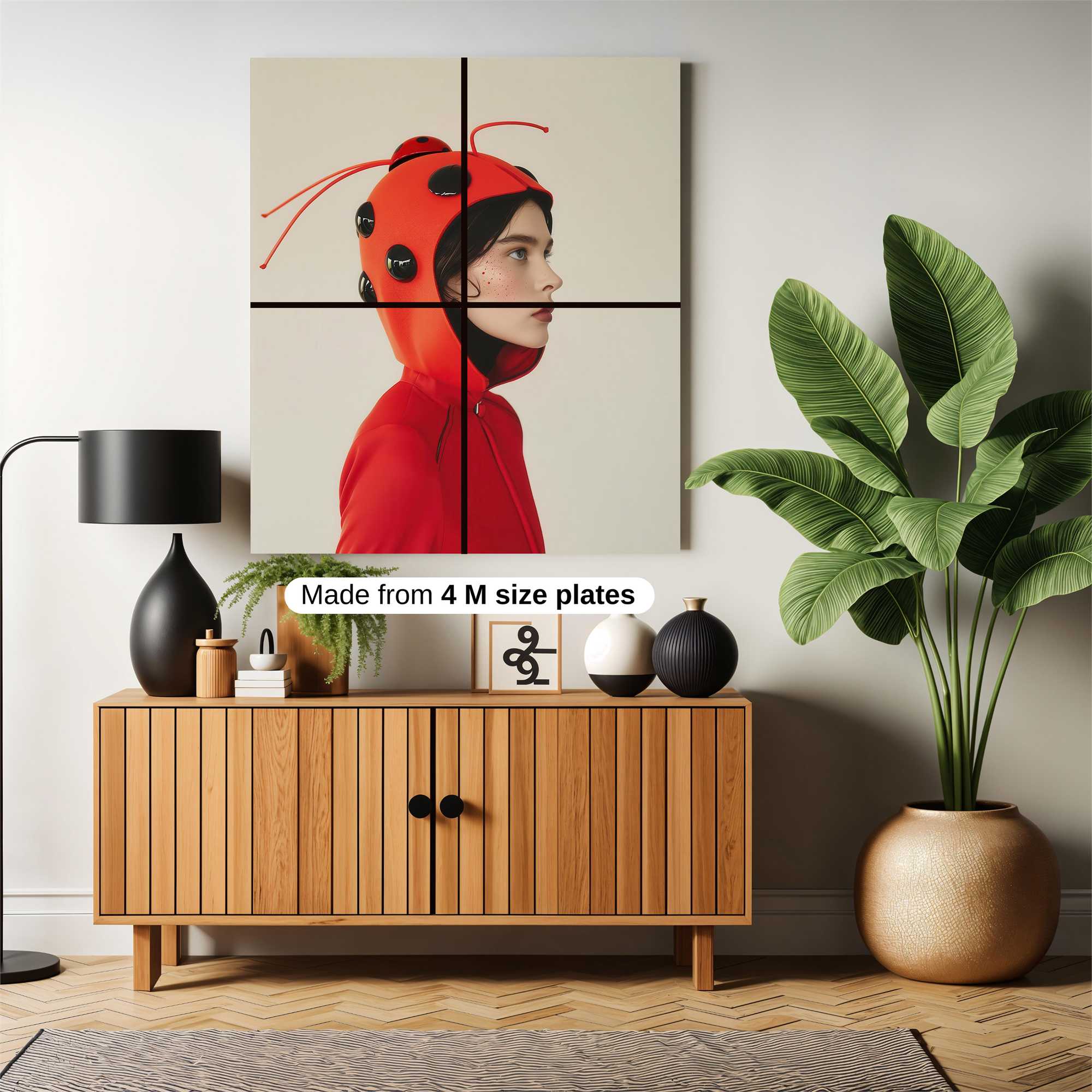 Ladybug Whimsy Safe Wall Magnetic / M