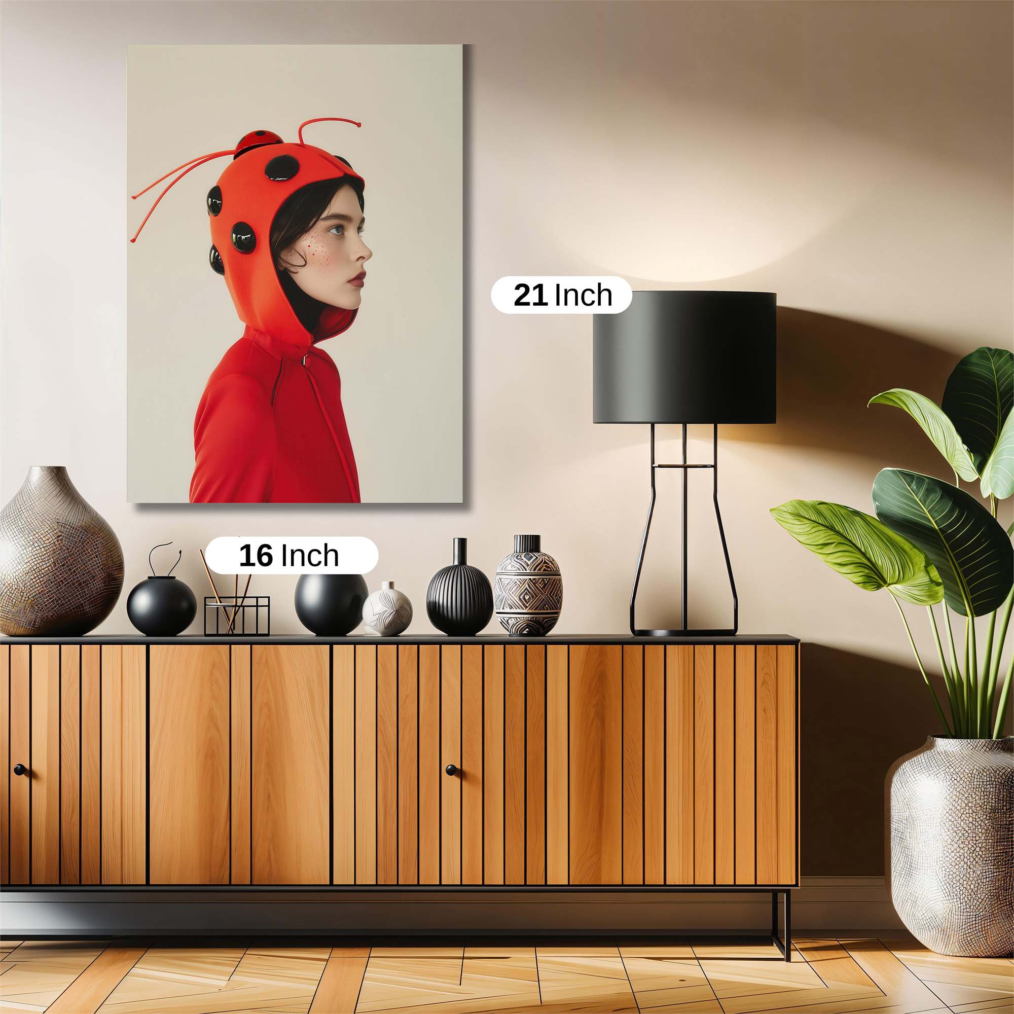 Ladybug Whimsy Safe Wall Magnetic / M