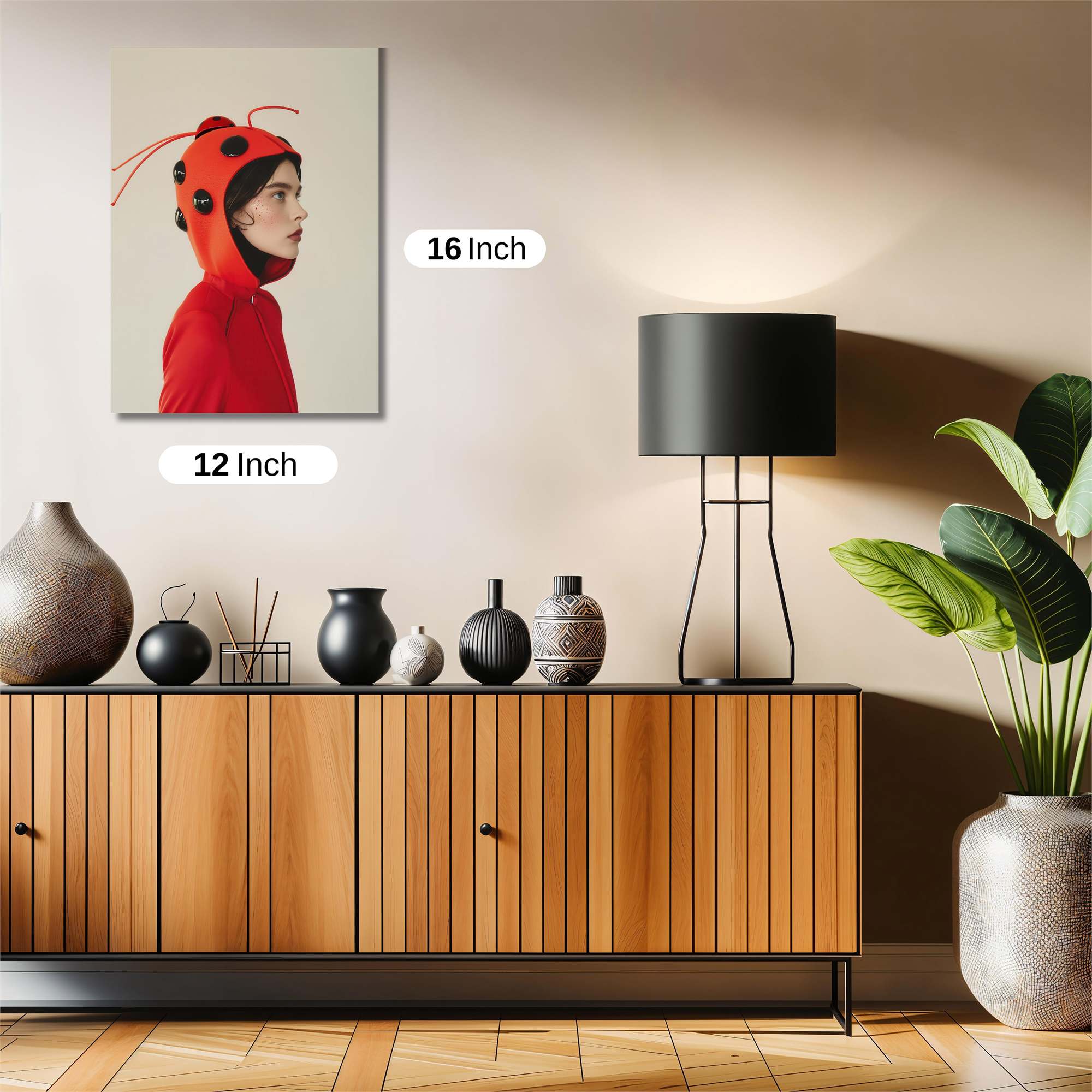 Ladybug Whimsy Safe Wall Magnetic / M