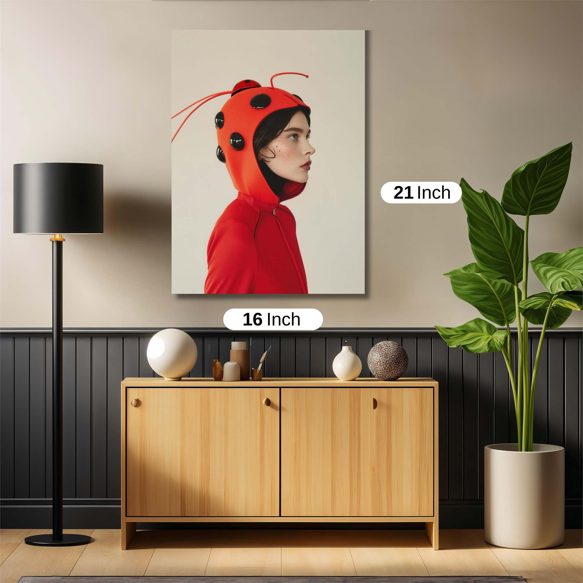 Ladybug Whimsy Safe Wall Magnetic / M
