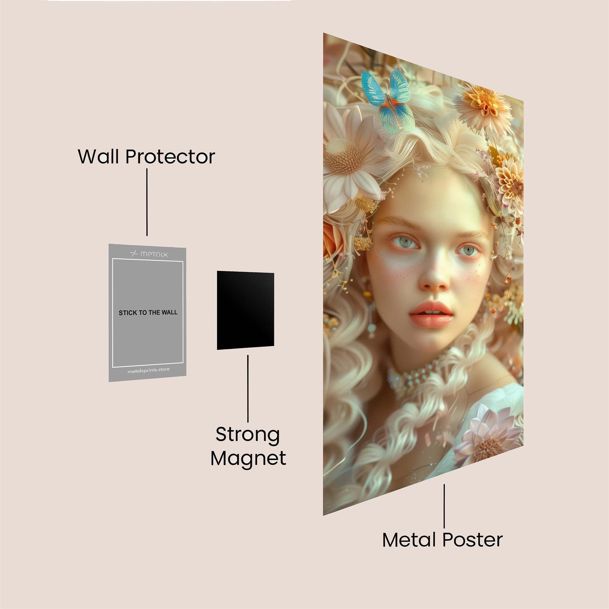 Flower Dream Safe Wall Magnetic / M