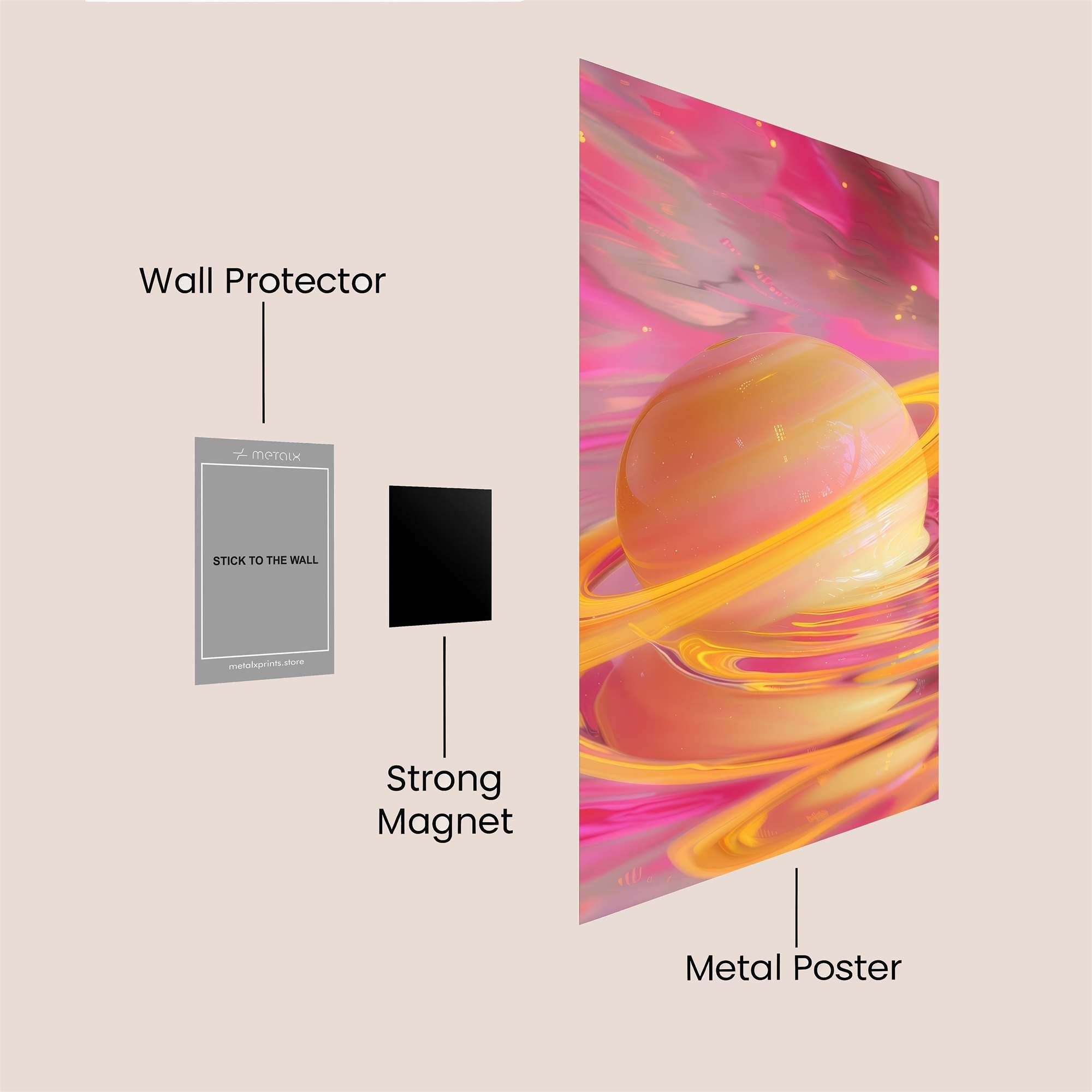 Saturn Dream Safe Wall Magnetic / M