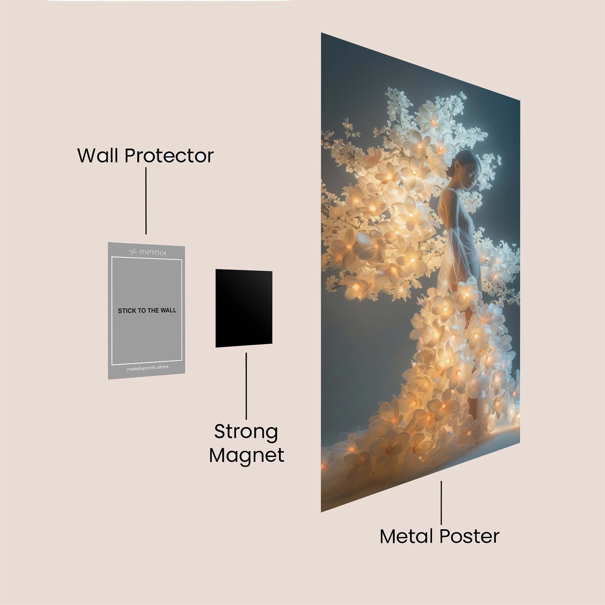 Blossom Radiance Safe Wall Magnetic / M