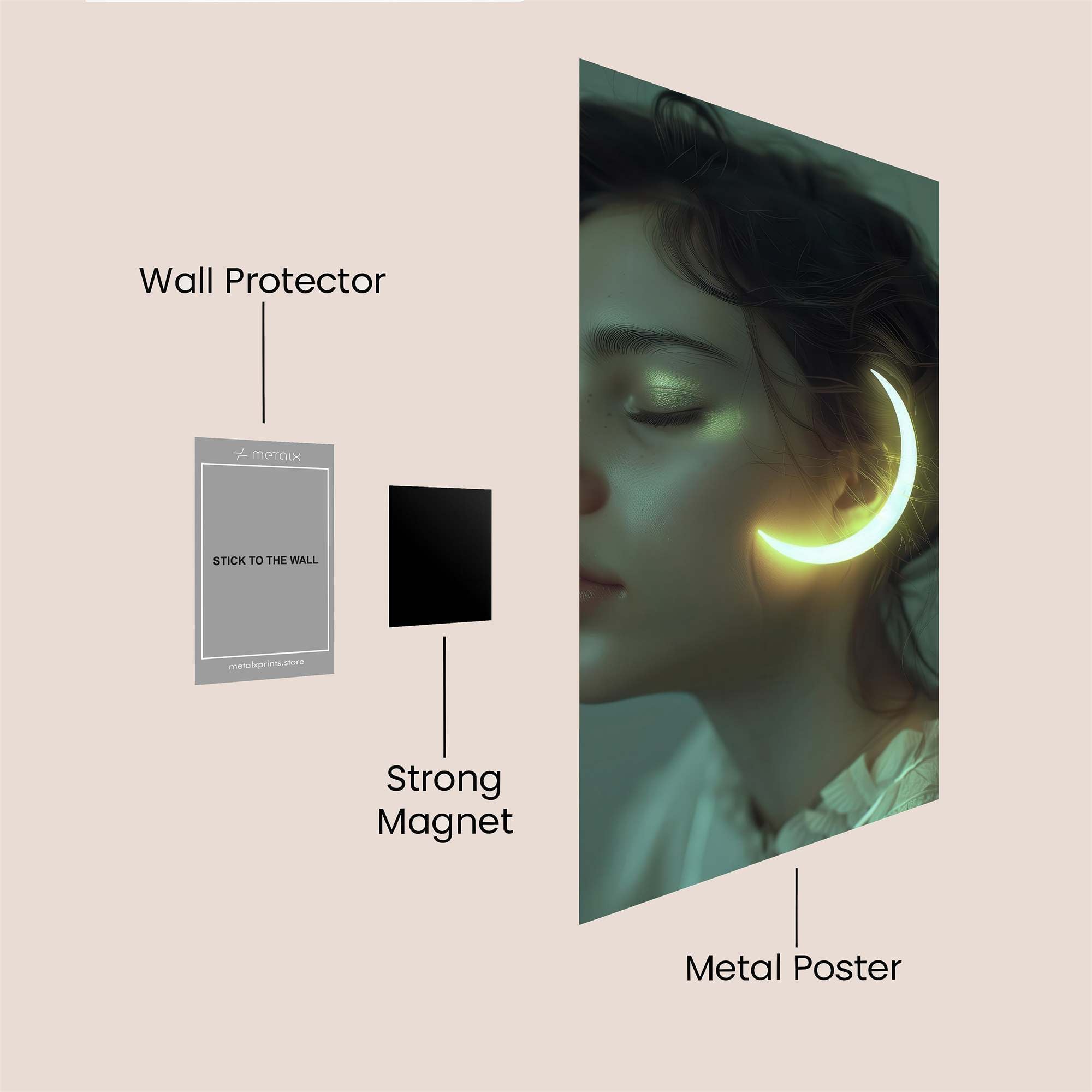 Lunar Glow Safe Wall Magnetic / M