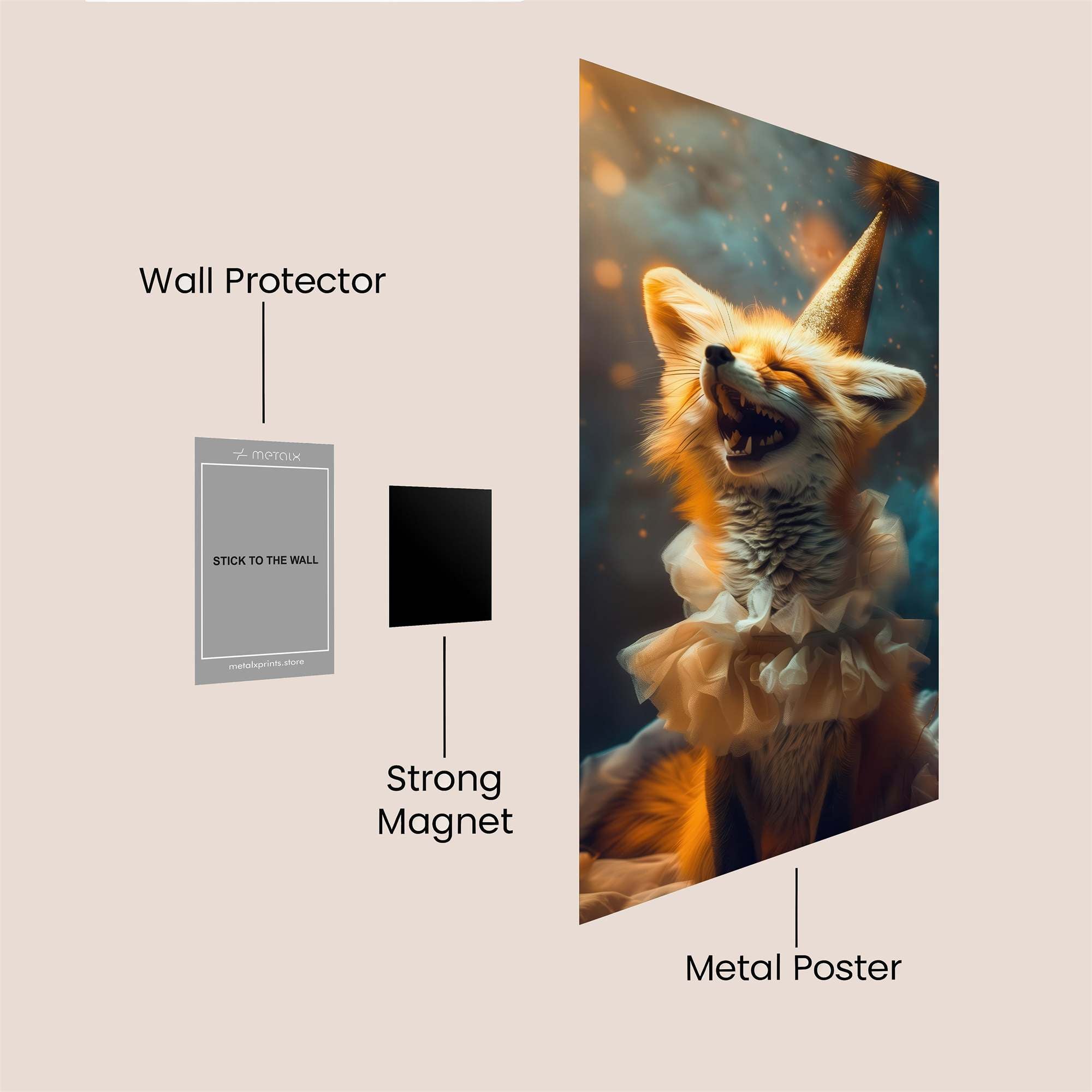 Fox Festivity Safe Wall Magnetic / M