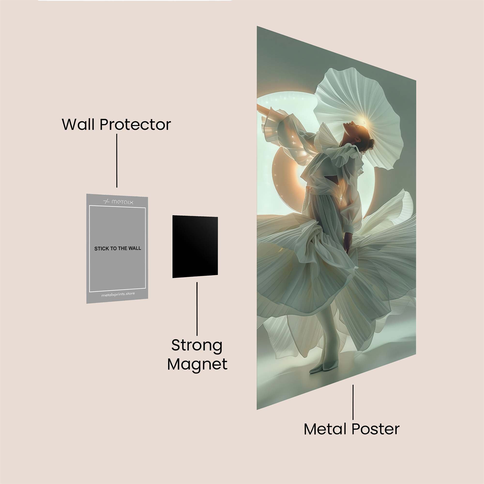 Dancer'sWhimsy Safe Wall Magnetic / M