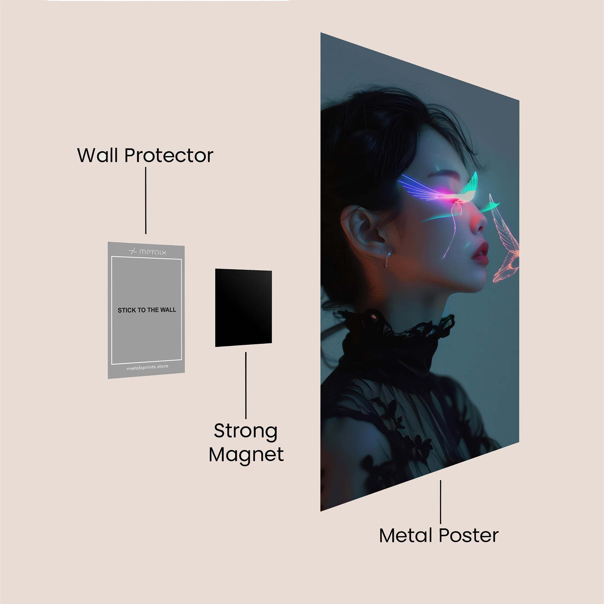 Neon Dream Safe Wall Magnetic / M