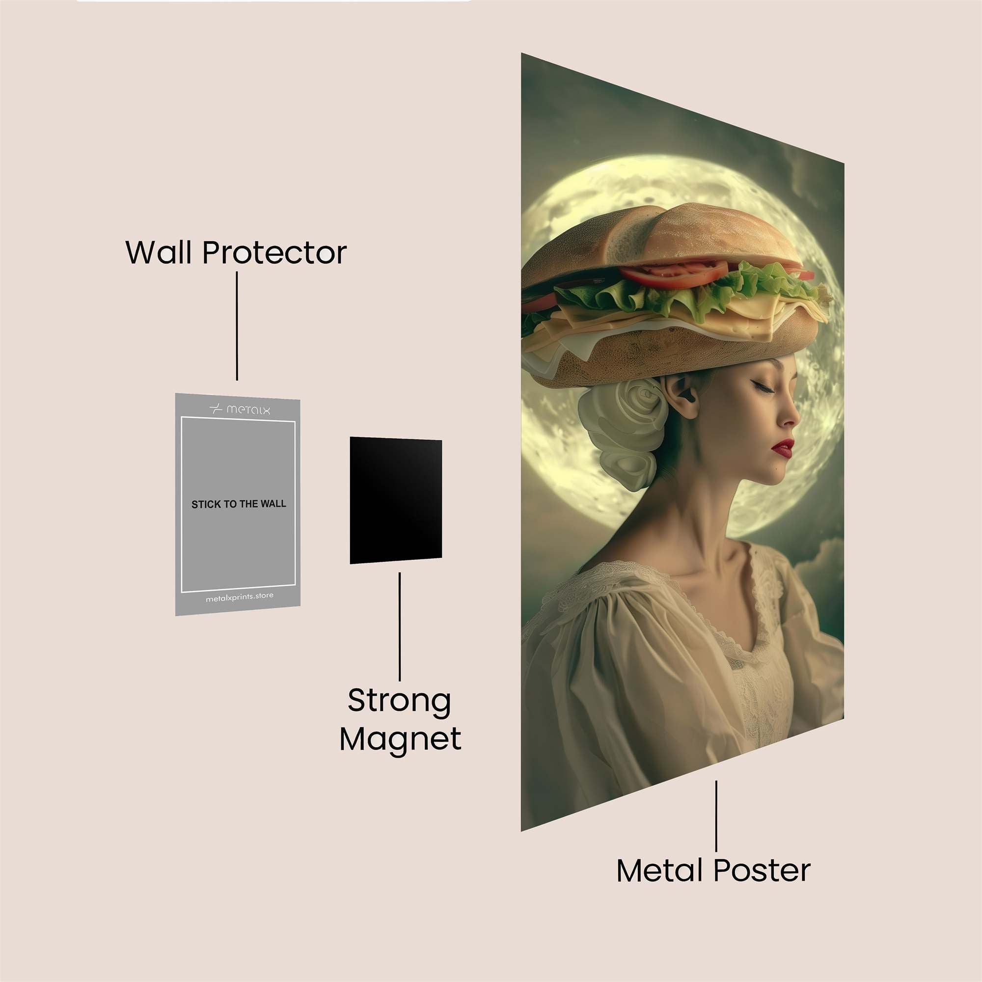 Sandwich Serenity Safe Wall Magnetic / M