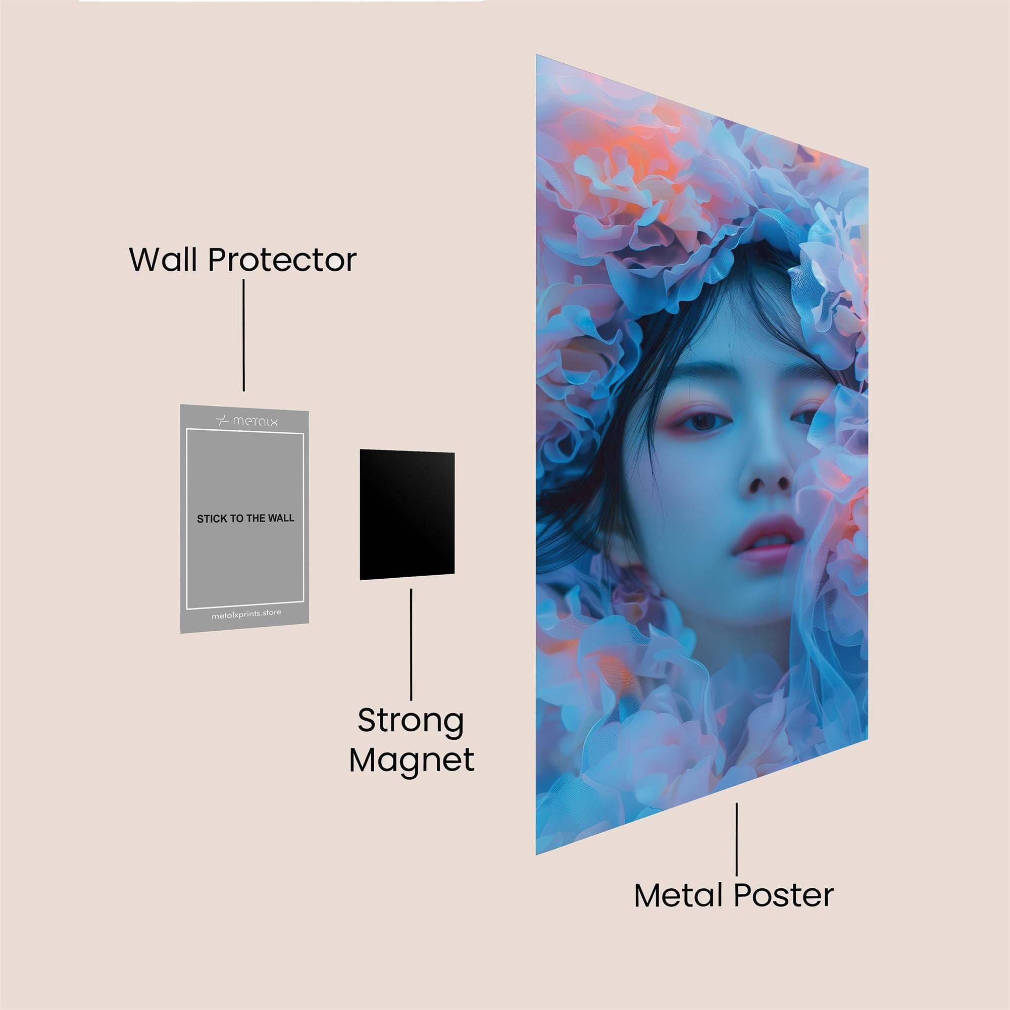 Floral Dream Safe Wall Magnetic / M