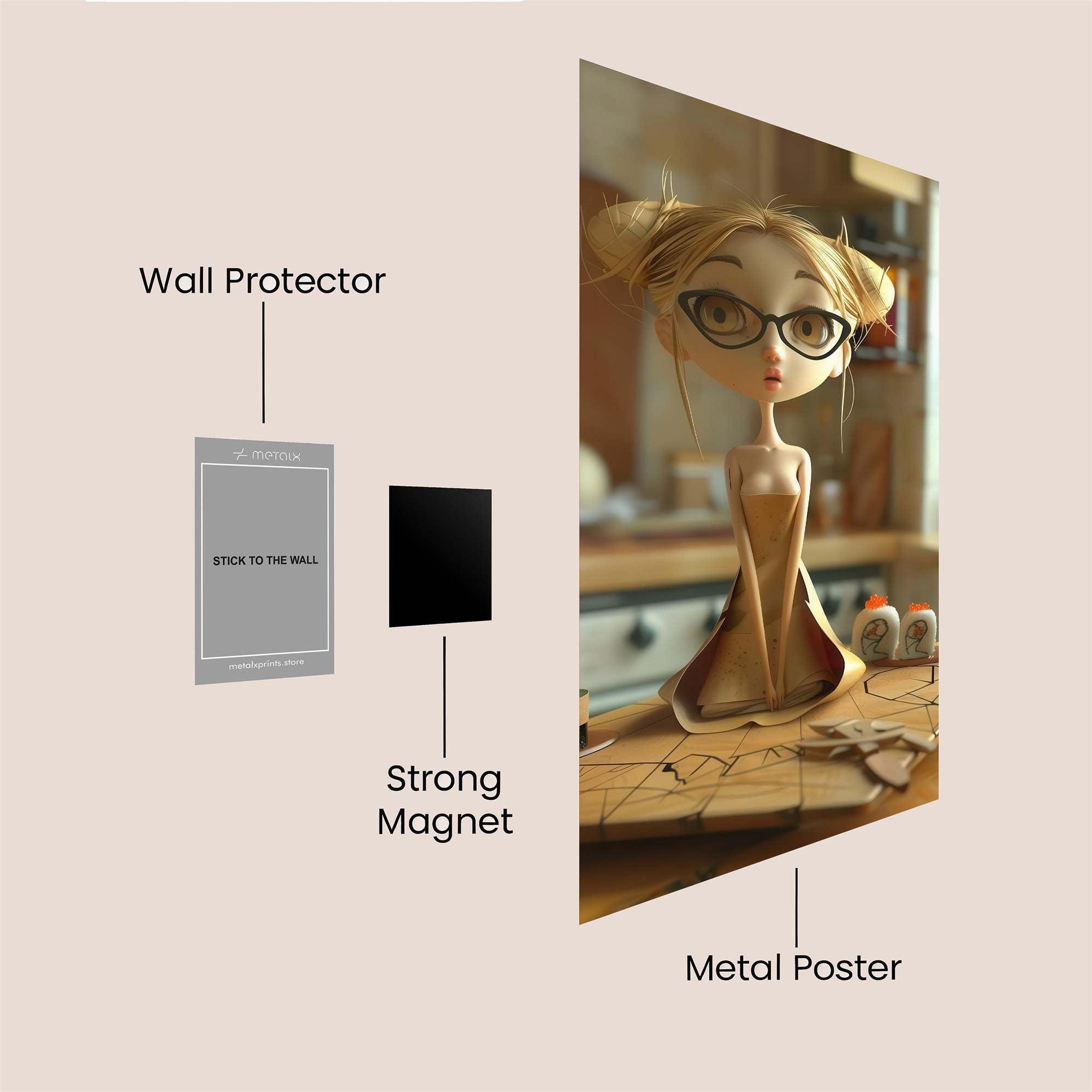 Doll Delight Safe Wall Magnetic / M